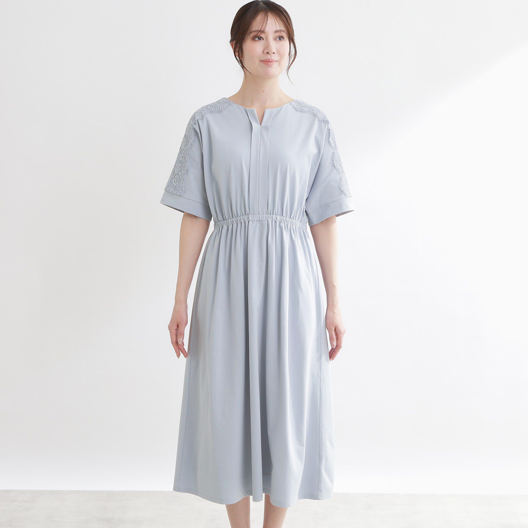 Reflect「【UVカット／接触冷感】ドルマンスリーブジャージワンピース」|ワンピース|