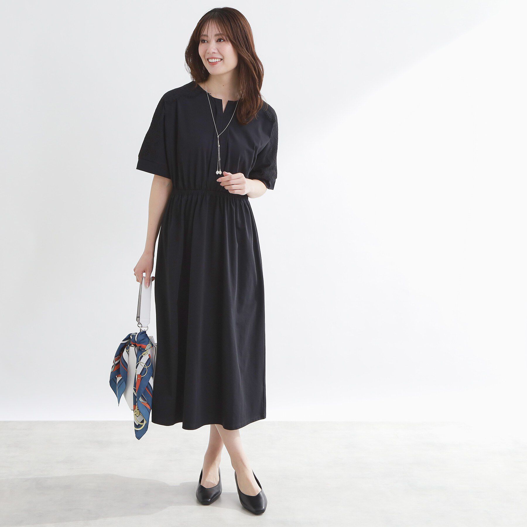 Reflect「【UVカット／接触冷感】ドルマンスリーブジャージワンピース」|ワンピース|