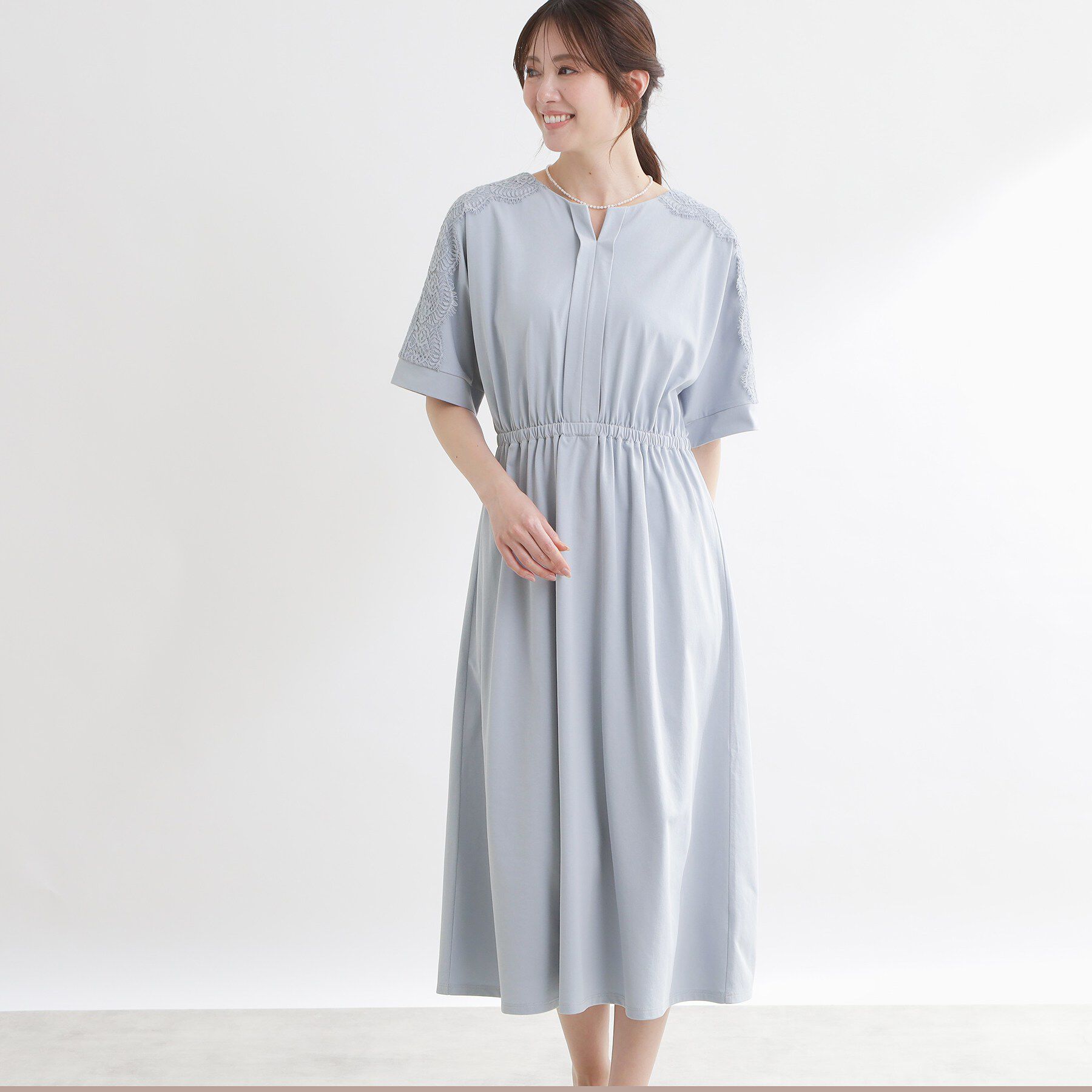 Reflect「【UVカット／接触冷感】ドルマンスリーブジャージワンピース」|ワンピース|