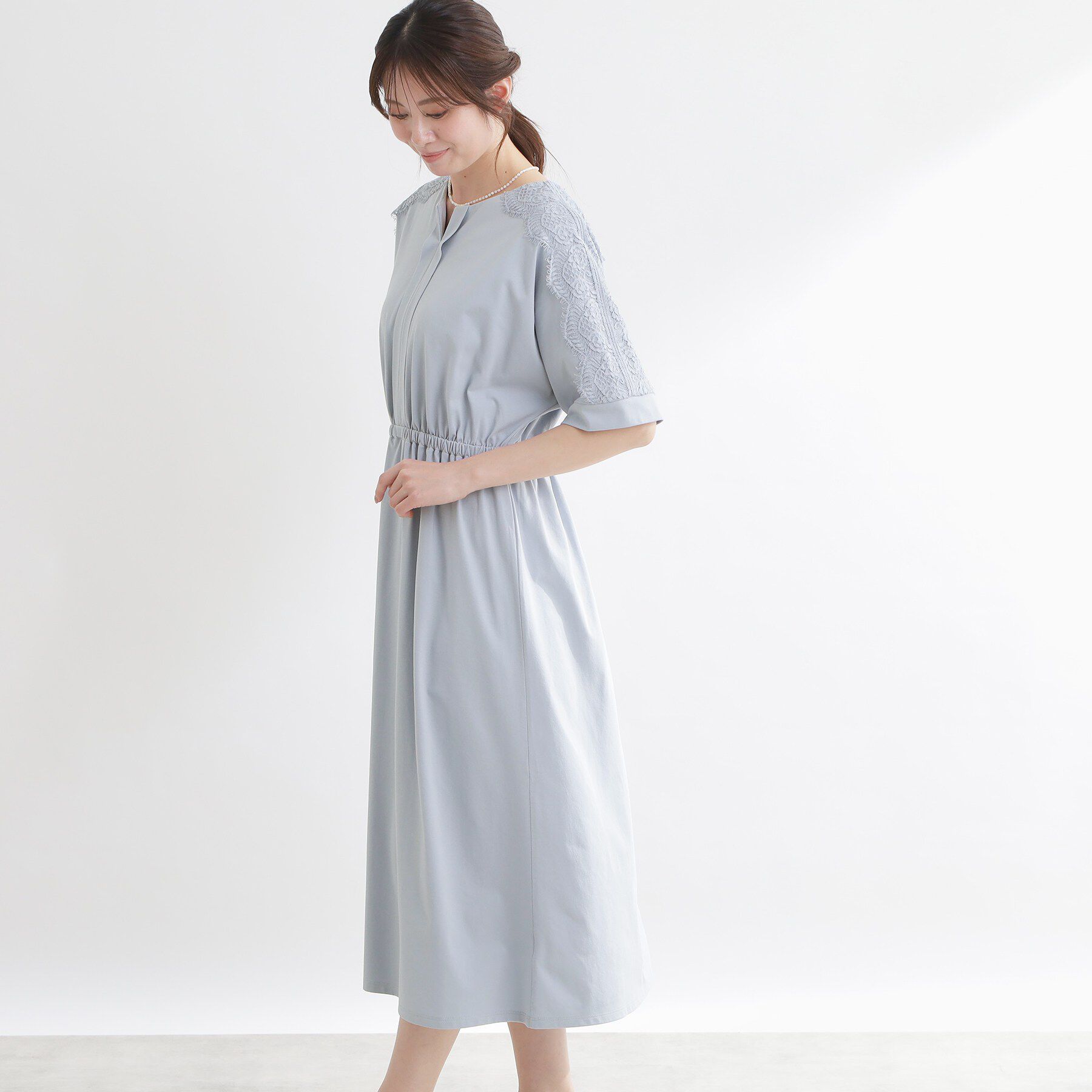 Reflect「【UVカット／接触冷感】ドルマンスリーブジャージワンピース」|ワンピース|