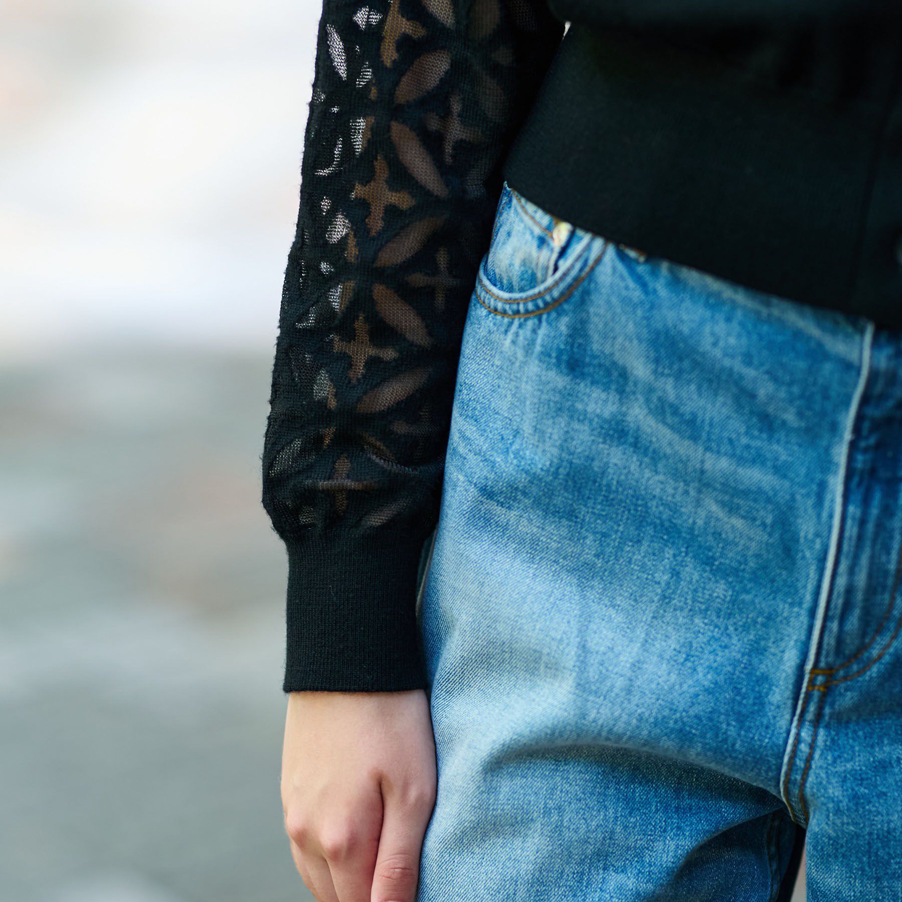 DRESSTERIOR「オーバーラップオパールスリーブカーディガン」|カーディガン|