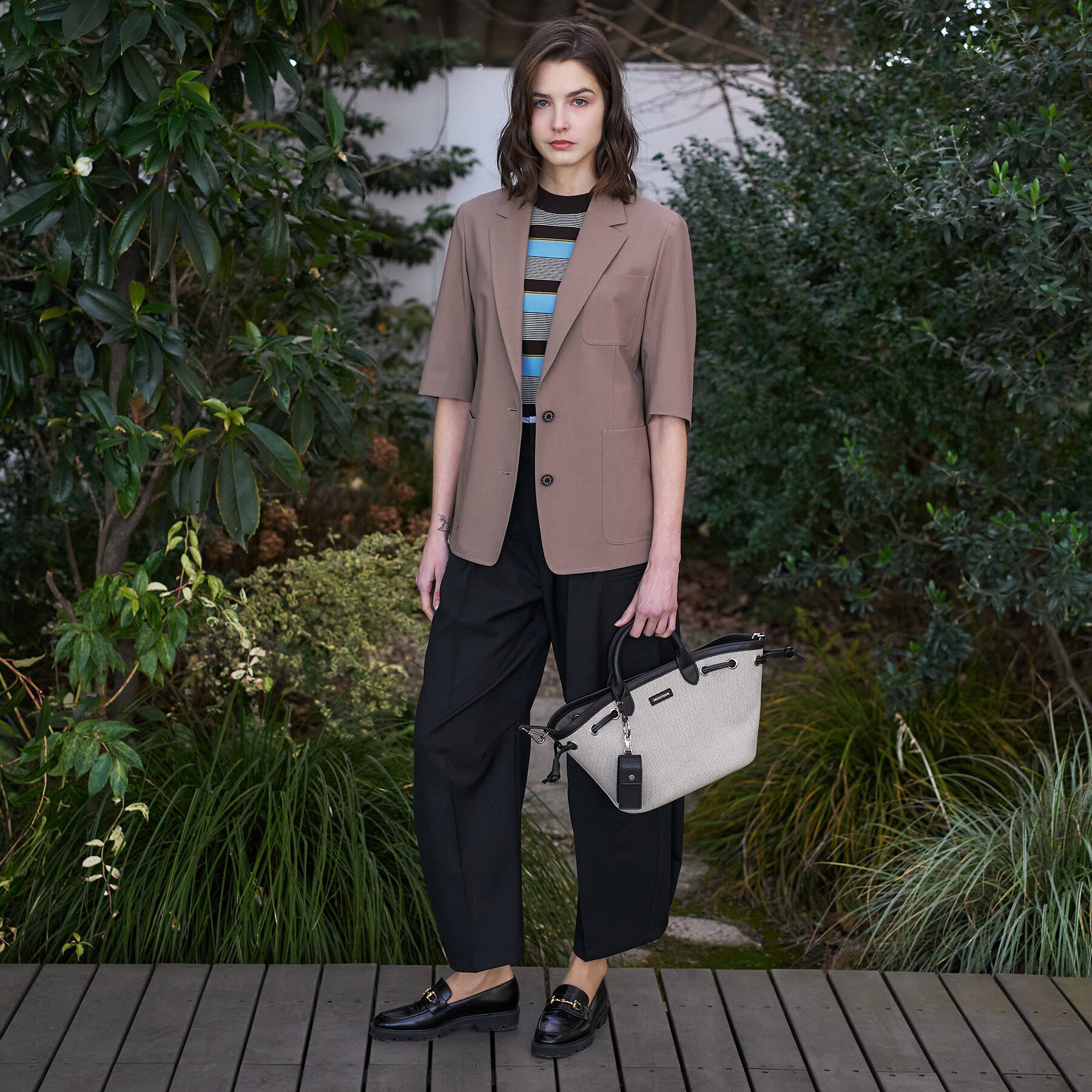 DRESSTERIOR「【接触冷感/UVカット/セットアップ可】 2WAYストレッチスリークオータージャケット」|テーラードジャケット|