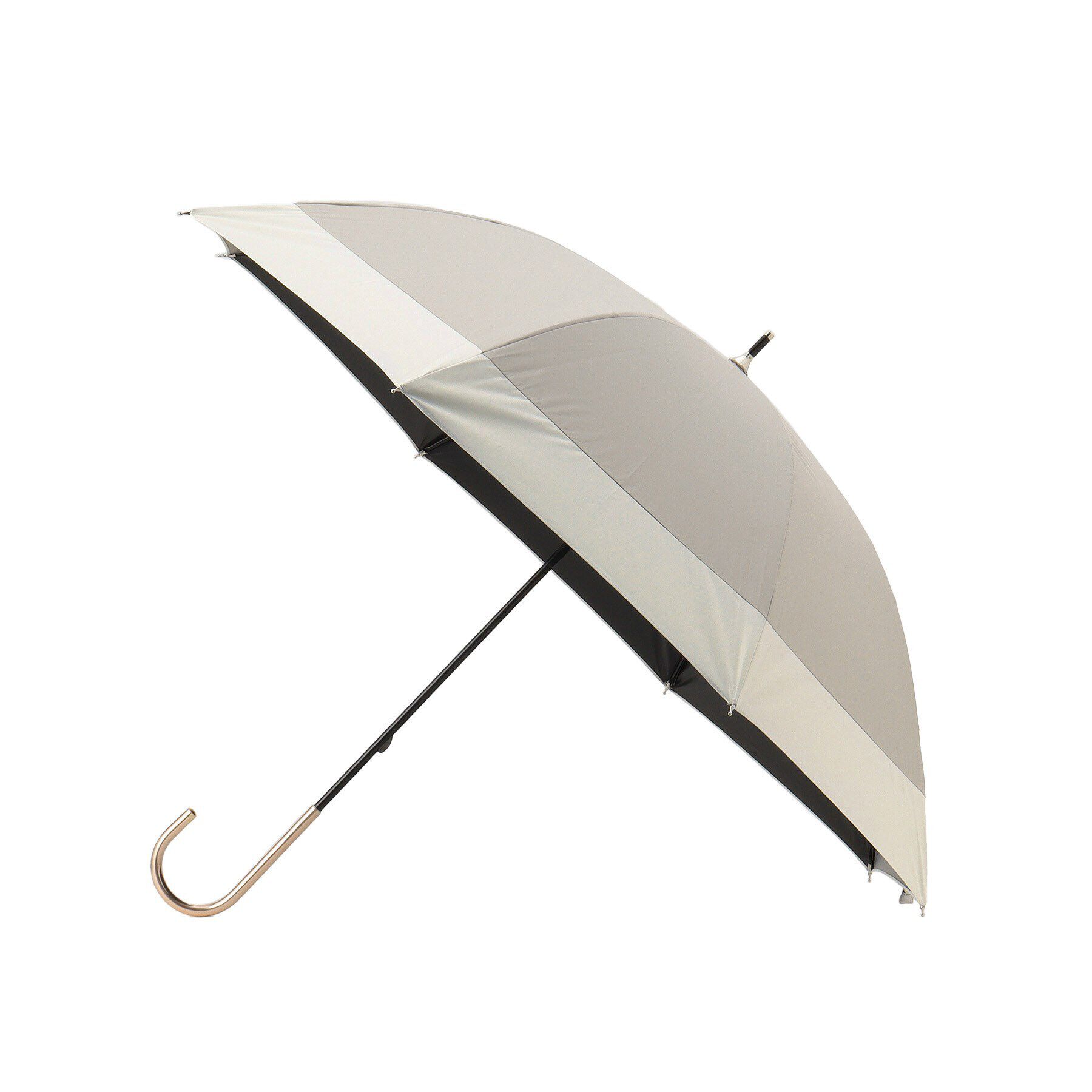 grove「because 遮光バイカラーパラソル長傘」|傘|グレー(012)