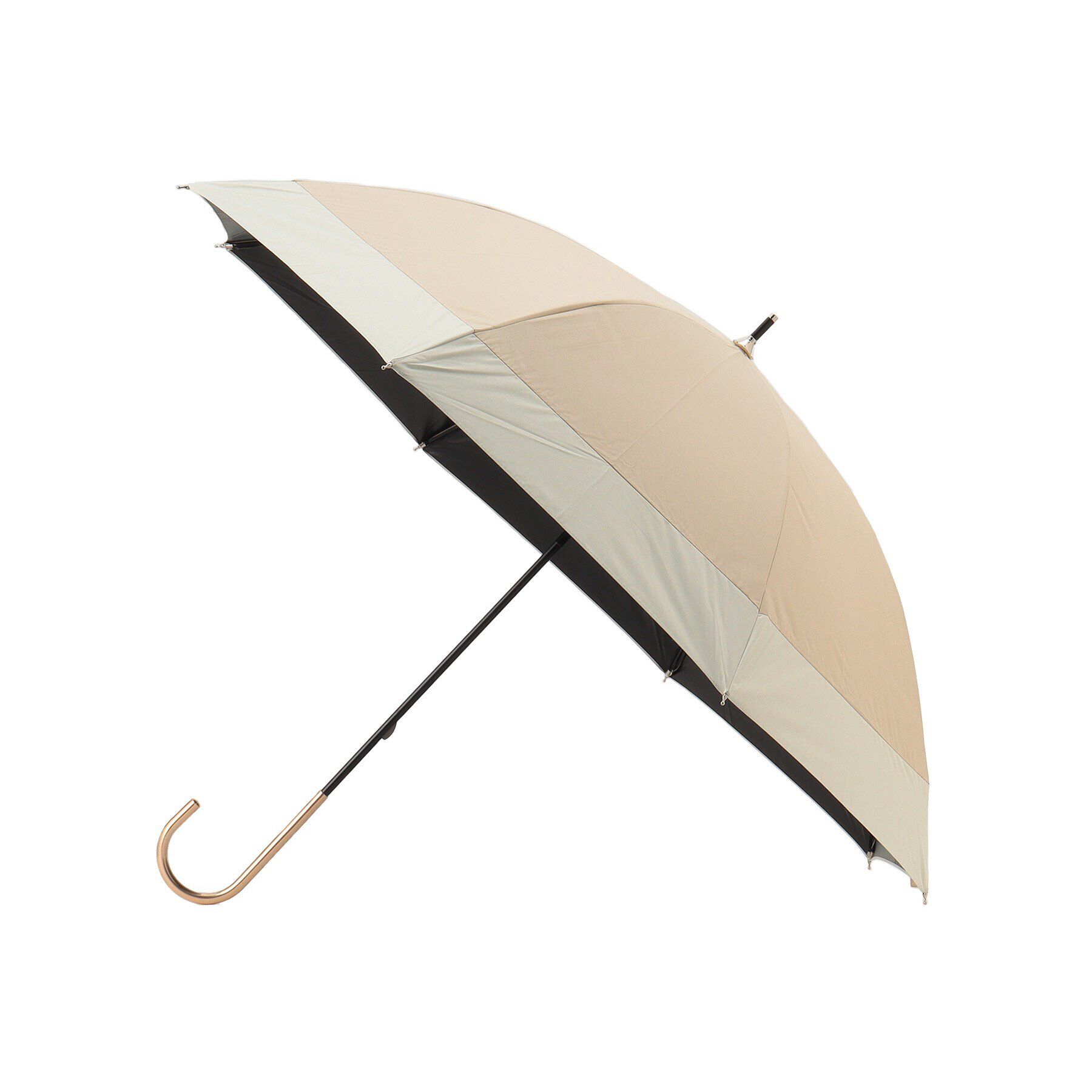 grove「because 遮光バイカラーパラソル長傘」|傘|ライトベージュ(05
