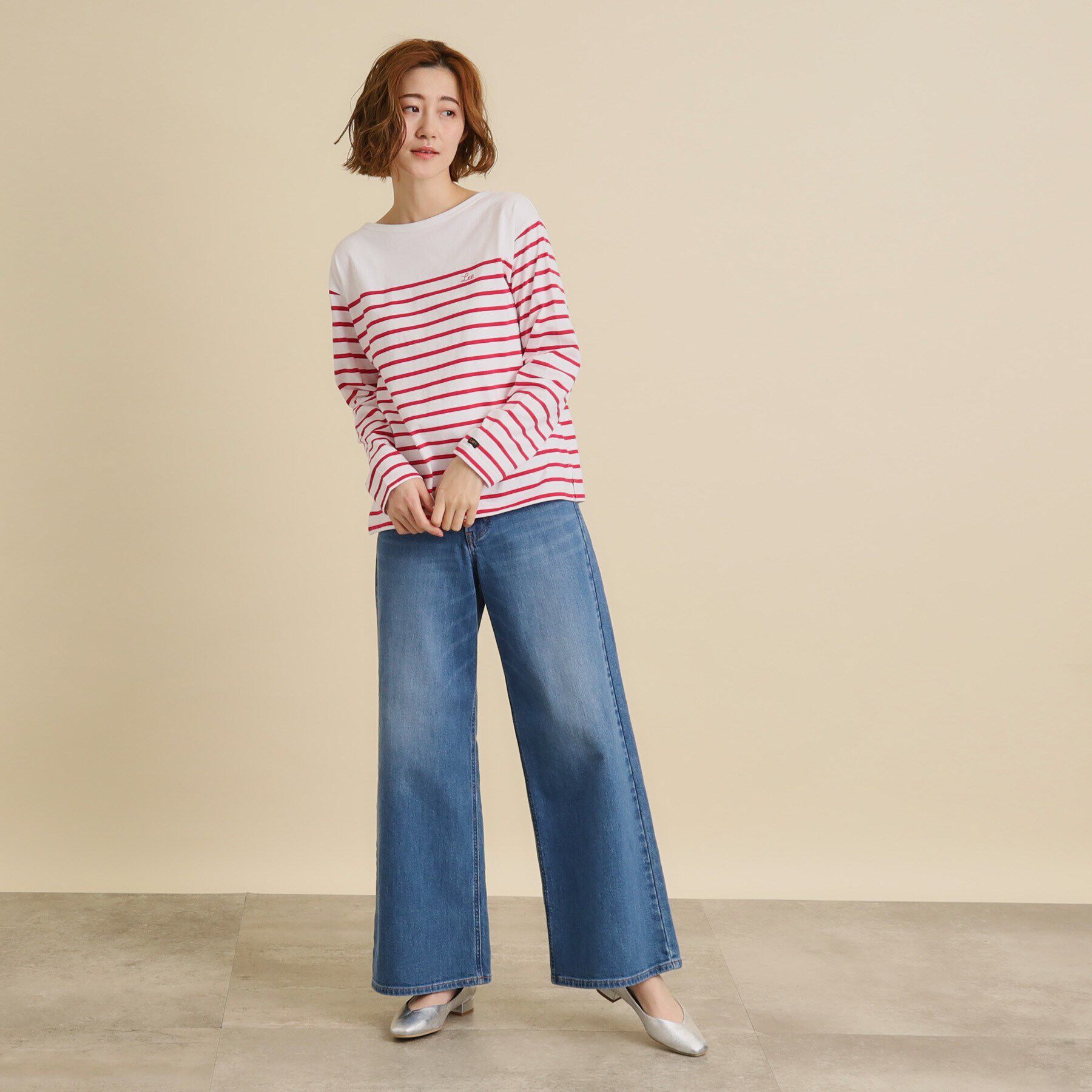 grove「【Ｌｅｅ&times;ｇｒｏｖｅ別注】ＢＡＳＱＵＥ　ＳＨＩＲＴ」|Tシャツ・カットソー|