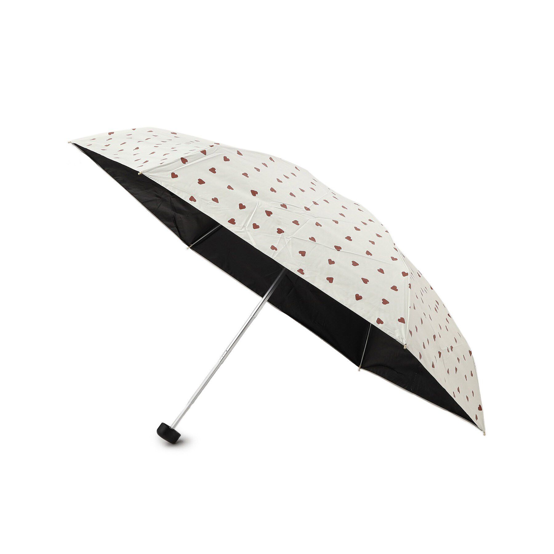 grove「【折り畳み傘／晴雨兼用／UV】遮光シャギーハート」|傘|