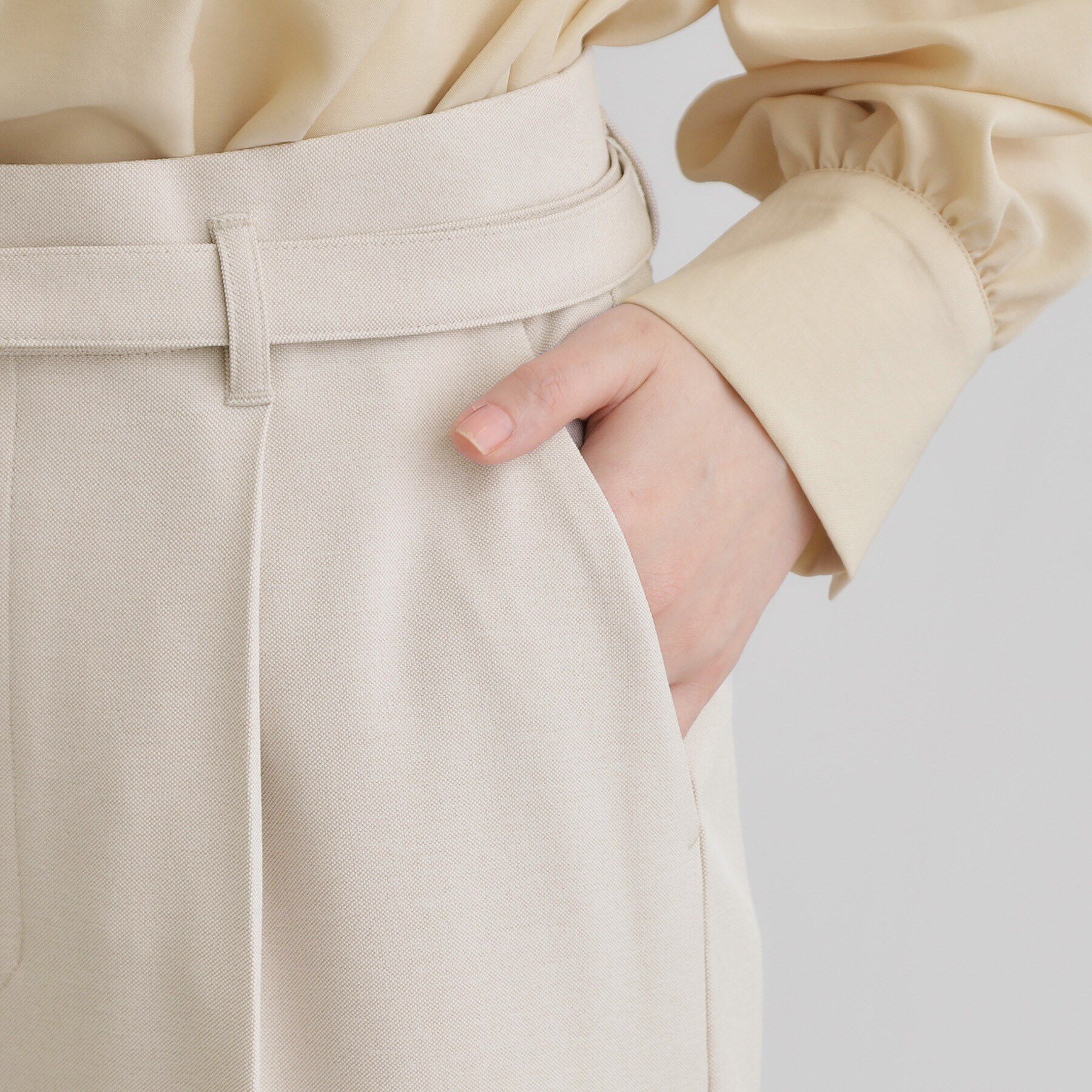 grove「【雑誌掲載】バックルベルトクロップドワイドパンツ」|その他|