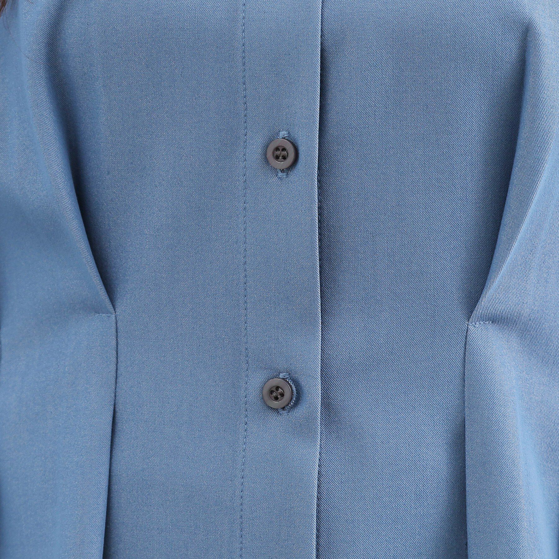 grove「【体型カバー】ウエストタック スタンドネックシャツ」|シャツ・ブラウス|