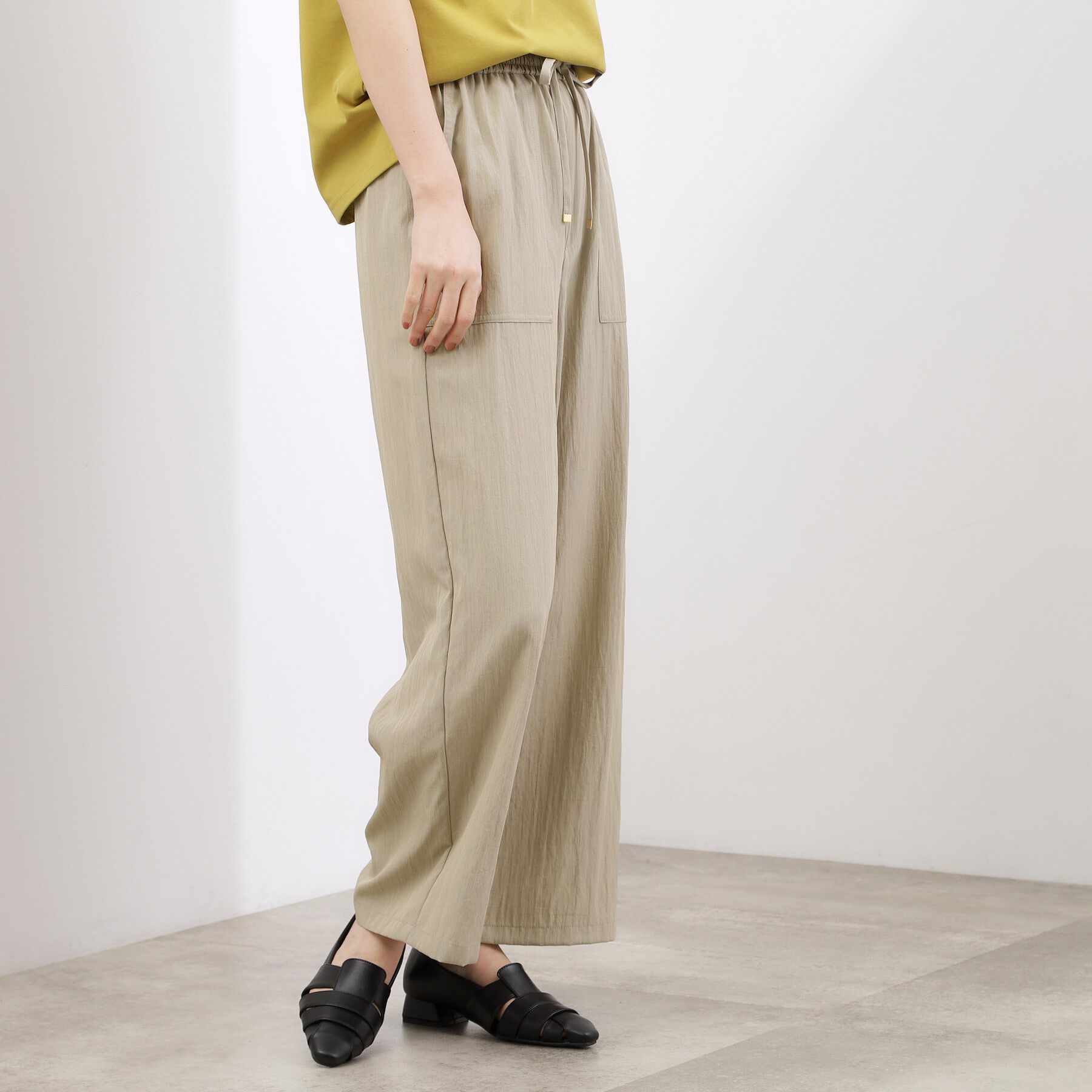 grove「【貴島明日香さん着用】リラックスドロストイージーワイドパンツ」|その他|