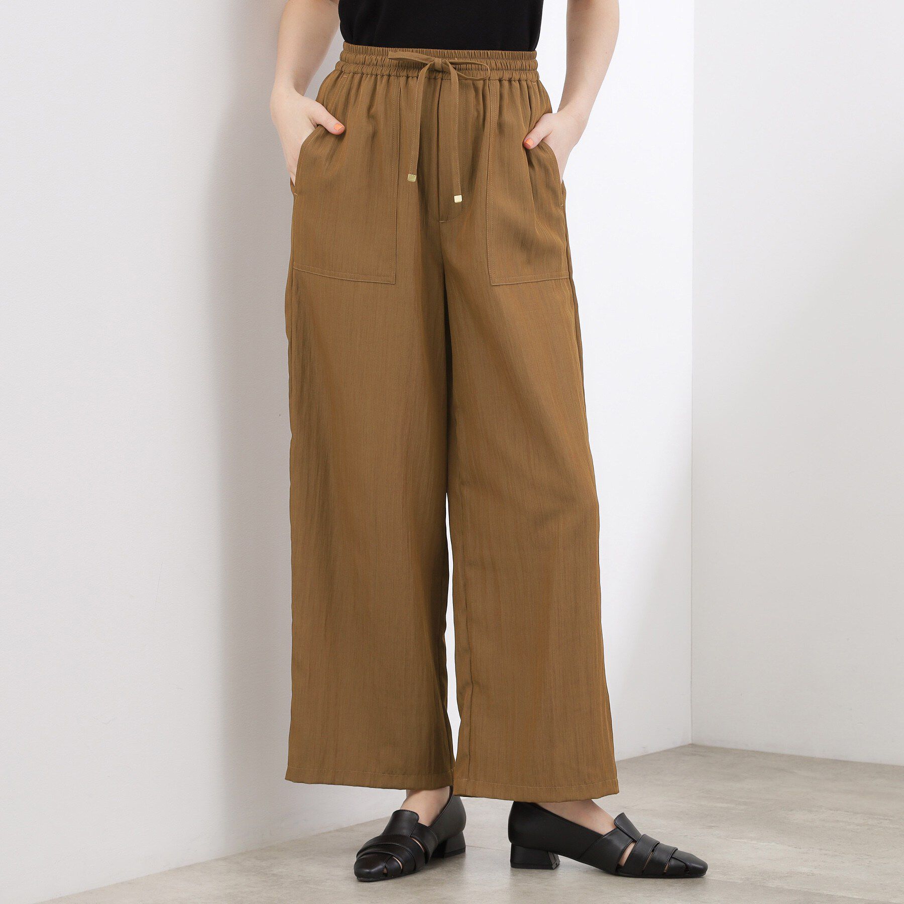 grove「【貴島明日香さん着用】リラックスドロストイージーワイドパンツ」|その他|