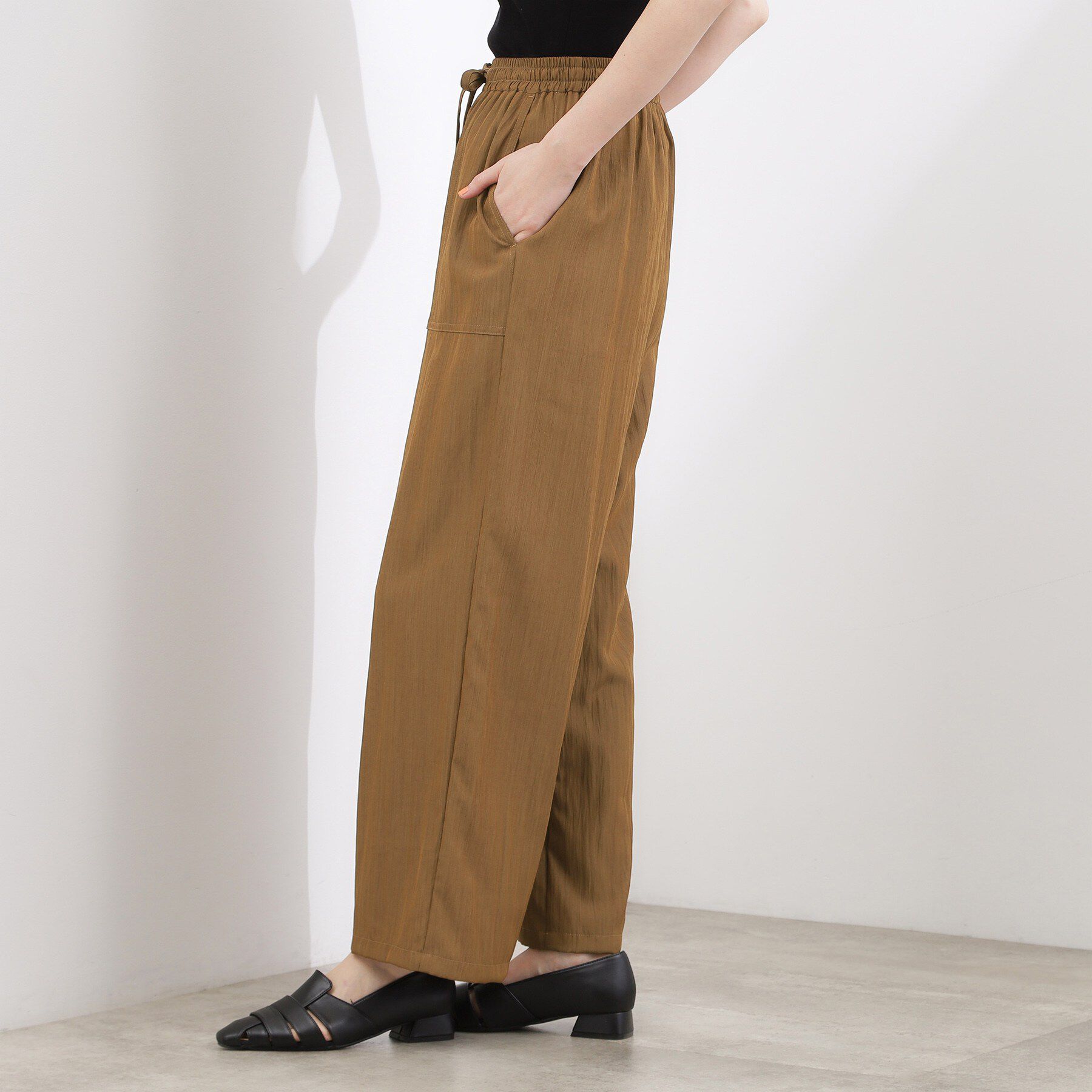 grove「【貴島明日香さん着用】リラックスドロストイージーワイドパンツ」|その他|