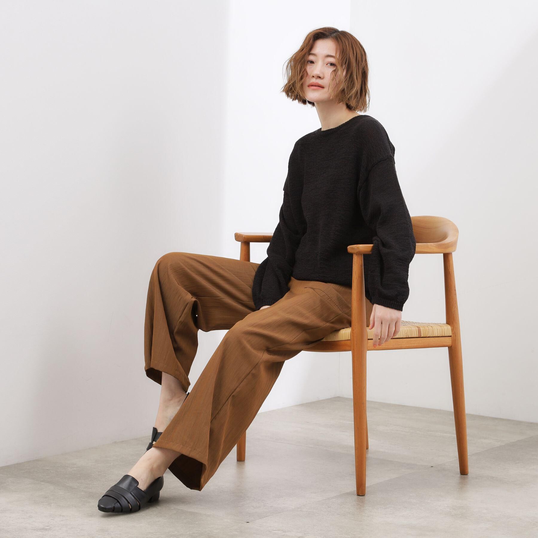 grove「【貴島明日香さん着用】リラックスドロストイージーワイドパンツ」|その他|