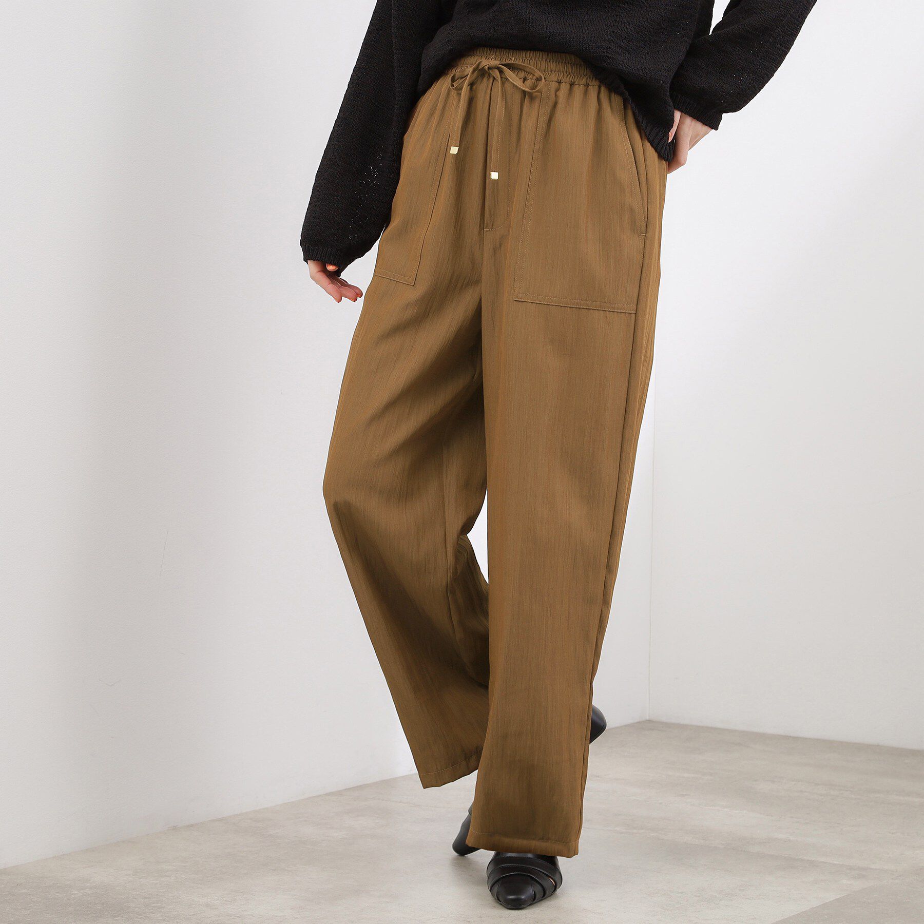 grove「【貴島明日香さん着用】リラックスドロストイージーワイドパンツ」|その他|