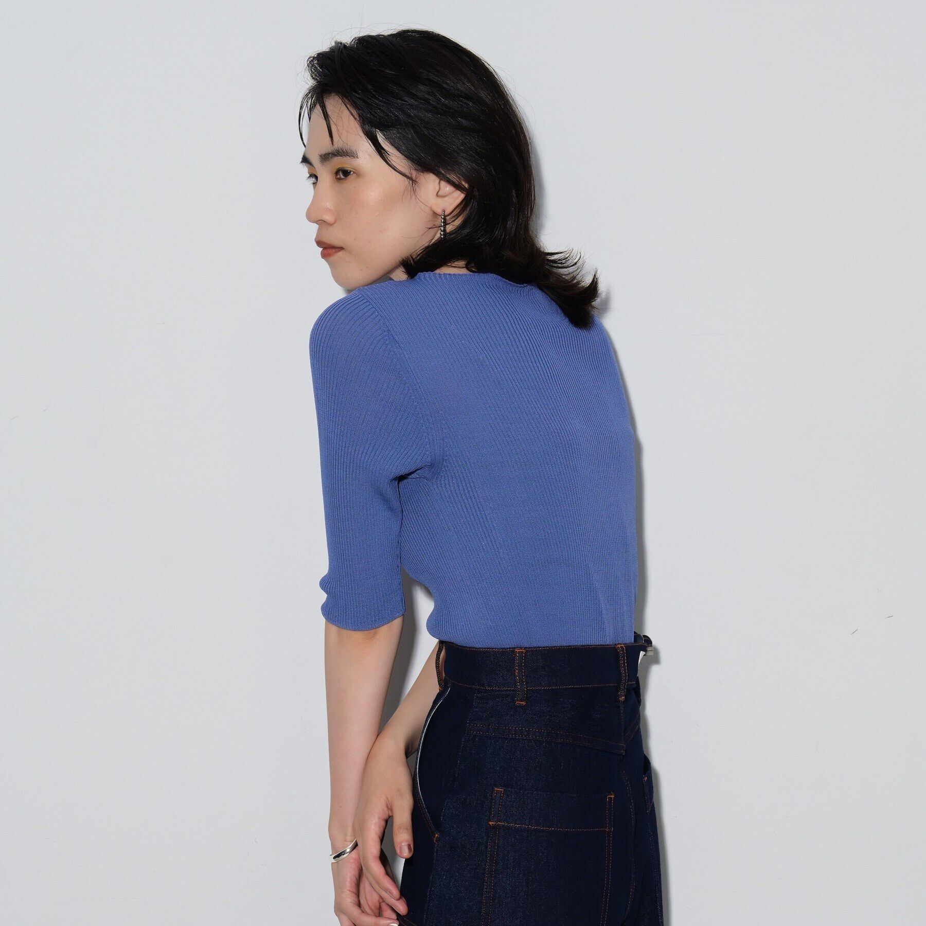 GALLEST「ネックフォルムリブニット」|ニット・セーター|