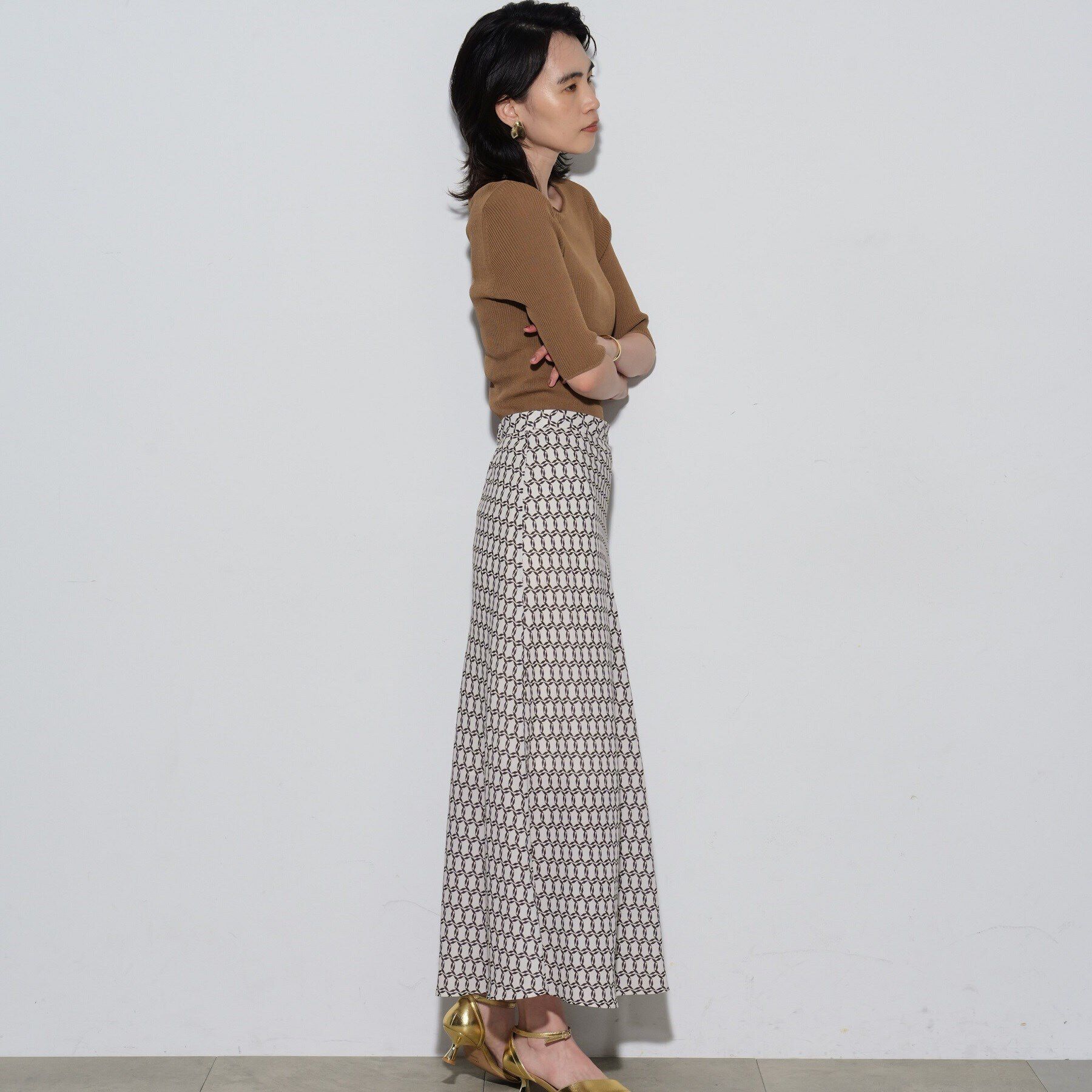 GALLEST「ネックフォルムリブニット」|ニット・セーター|