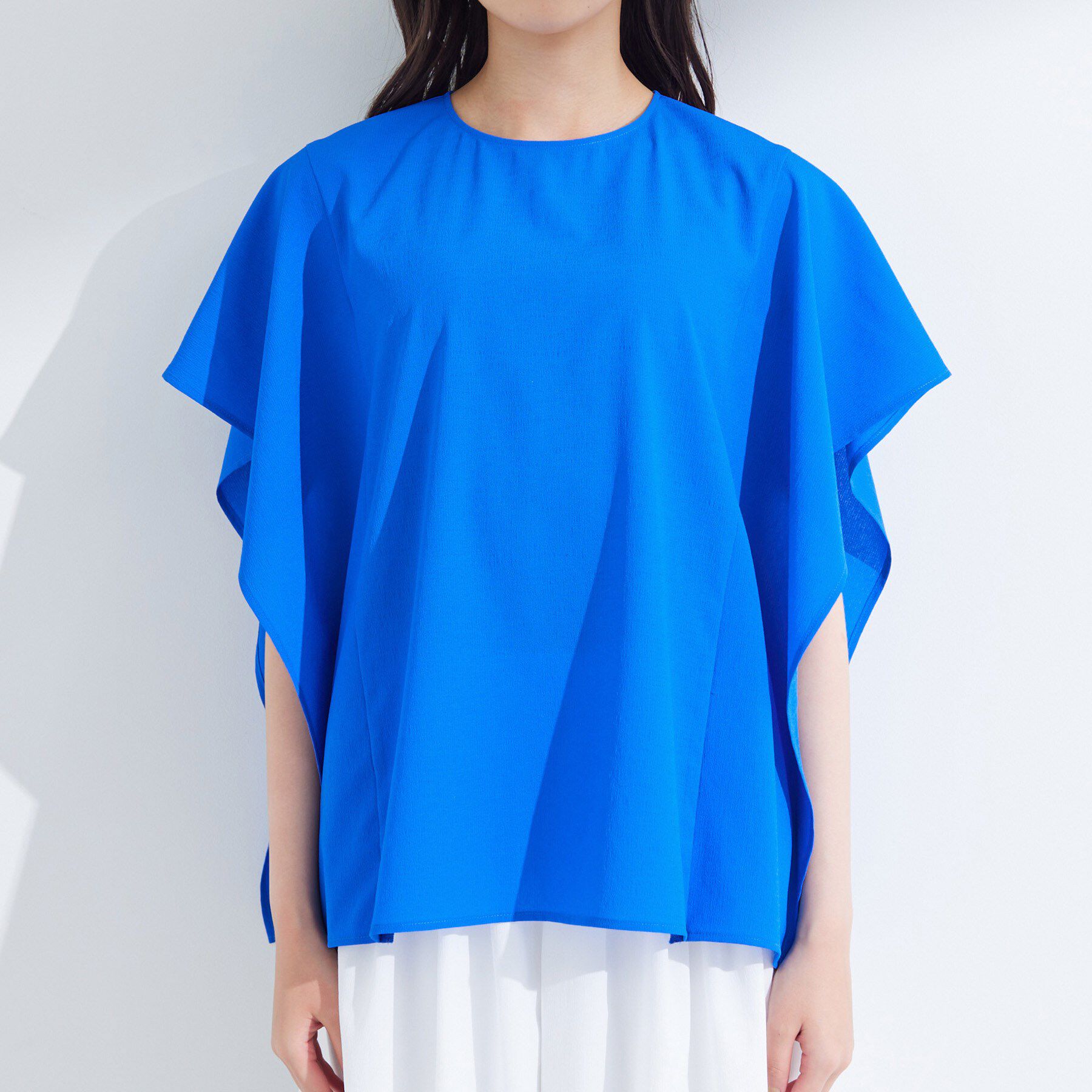 INDIVI「【体型カバー】スクエアブラウス」|シャツ・ブラウス|