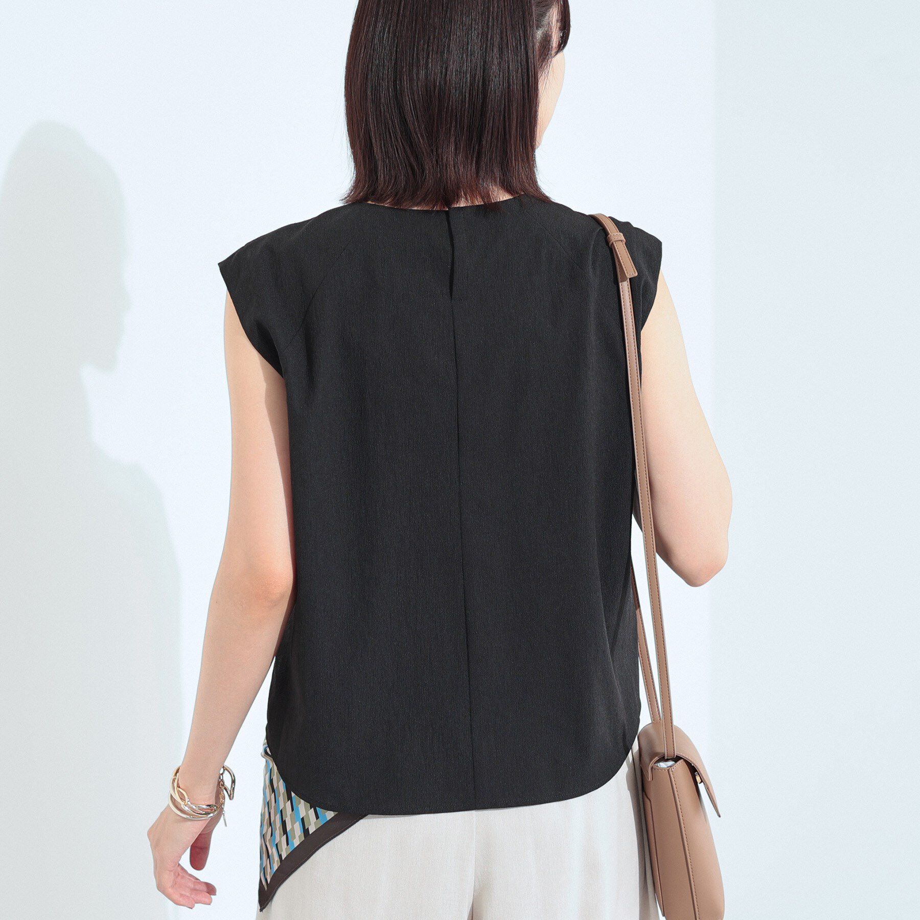 INDIVI「【クールエアー素材／UVケア／吸汗速乾】エアリータックブラウス」|シャツ・ブラウス|