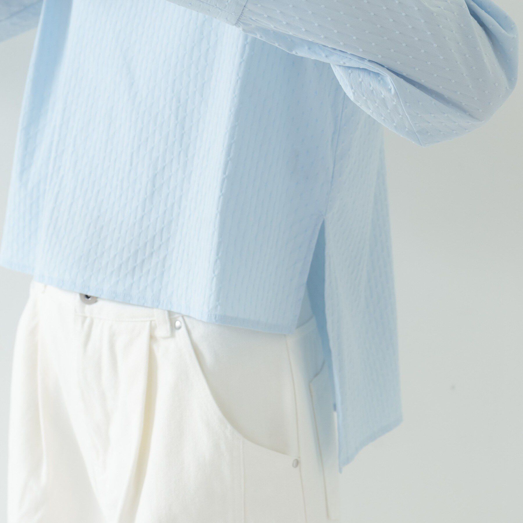 GALLEST「フィッシュテールスタンドネックシャツ」|シャツ・ブラウス|