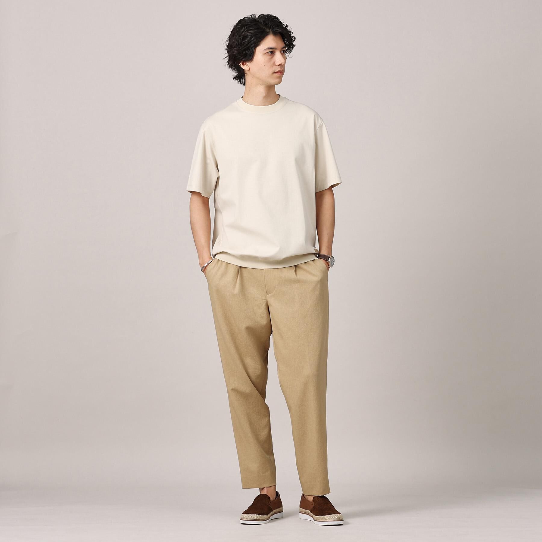 TAKEO KIKUCHI「【抗菌防臭／5サイズ展開】ハイゲージポンチ Tシャツ」|Tシャツ・カットソー|