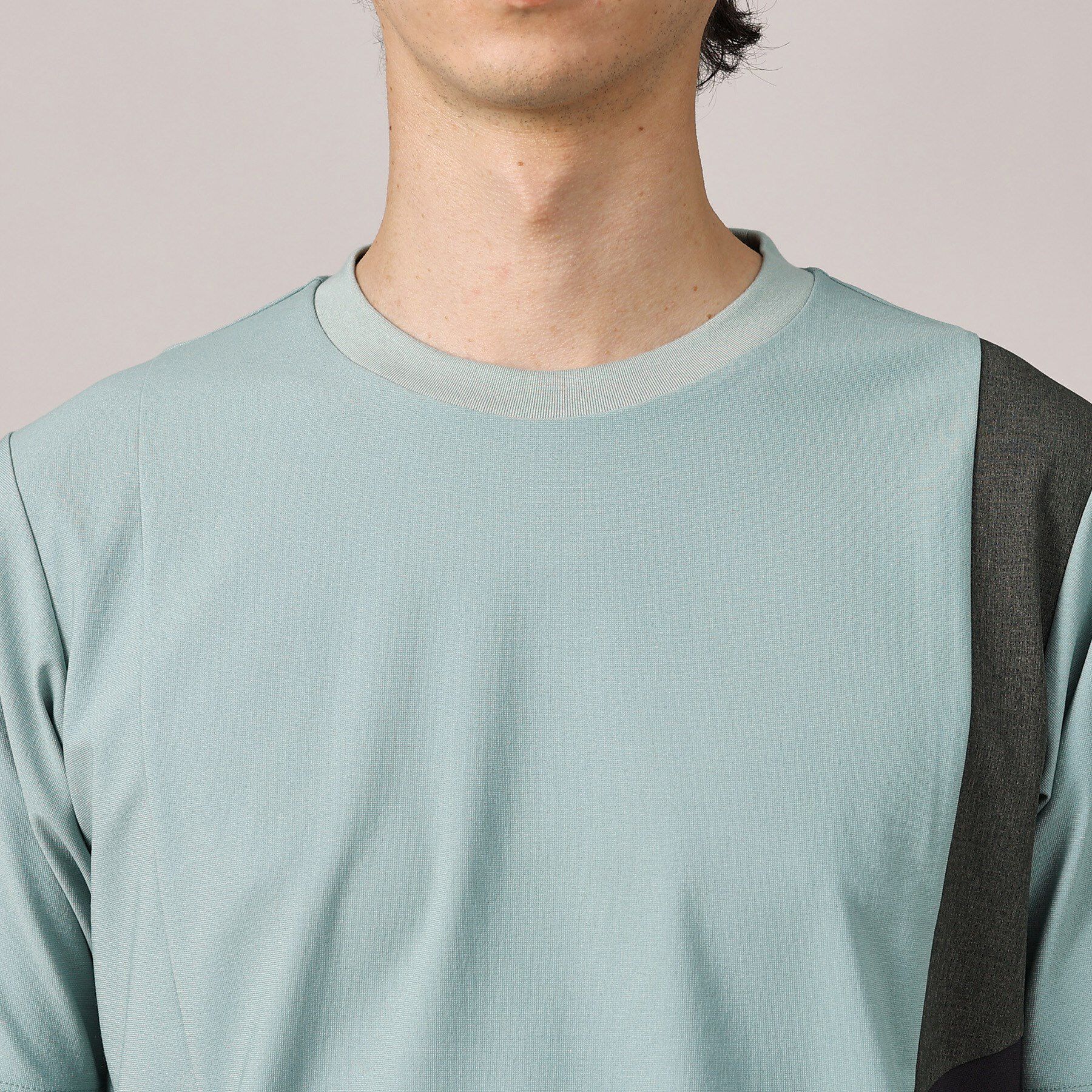 TAKEO KIKUCHI「【Sサイズ～】サイド切替え 半袖カットソー」|Tシャツ・カットソー|