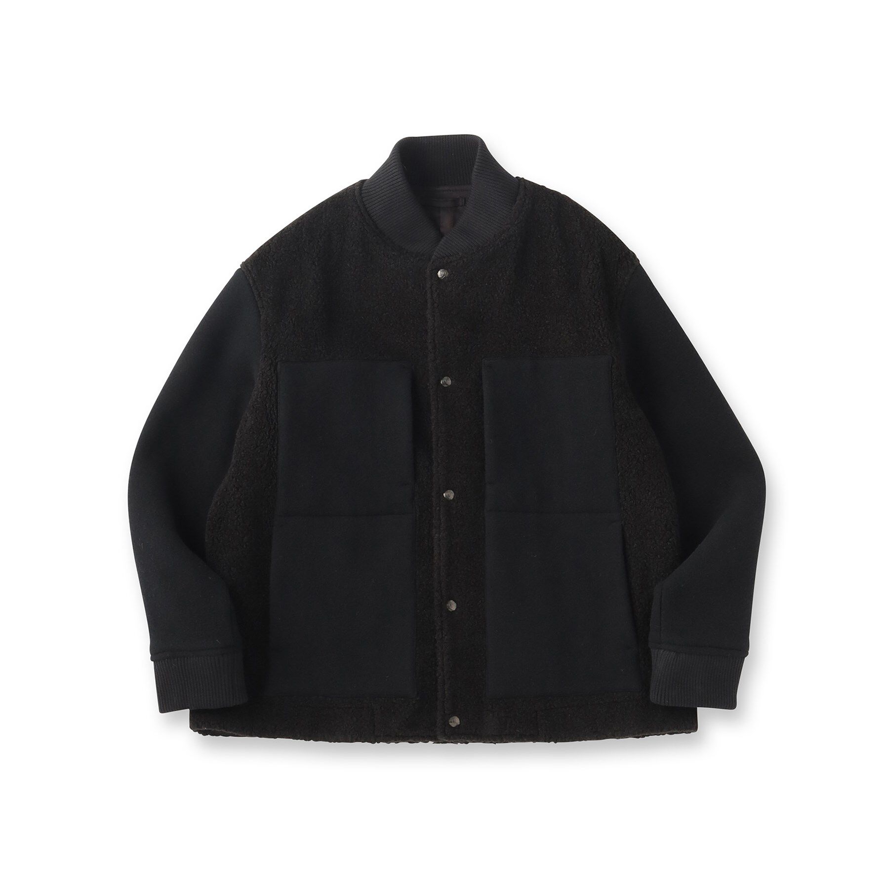 40CARATS&525「2重織りモッサボアパイル コンビブルゾン」|ブルゾン・スタジャン|