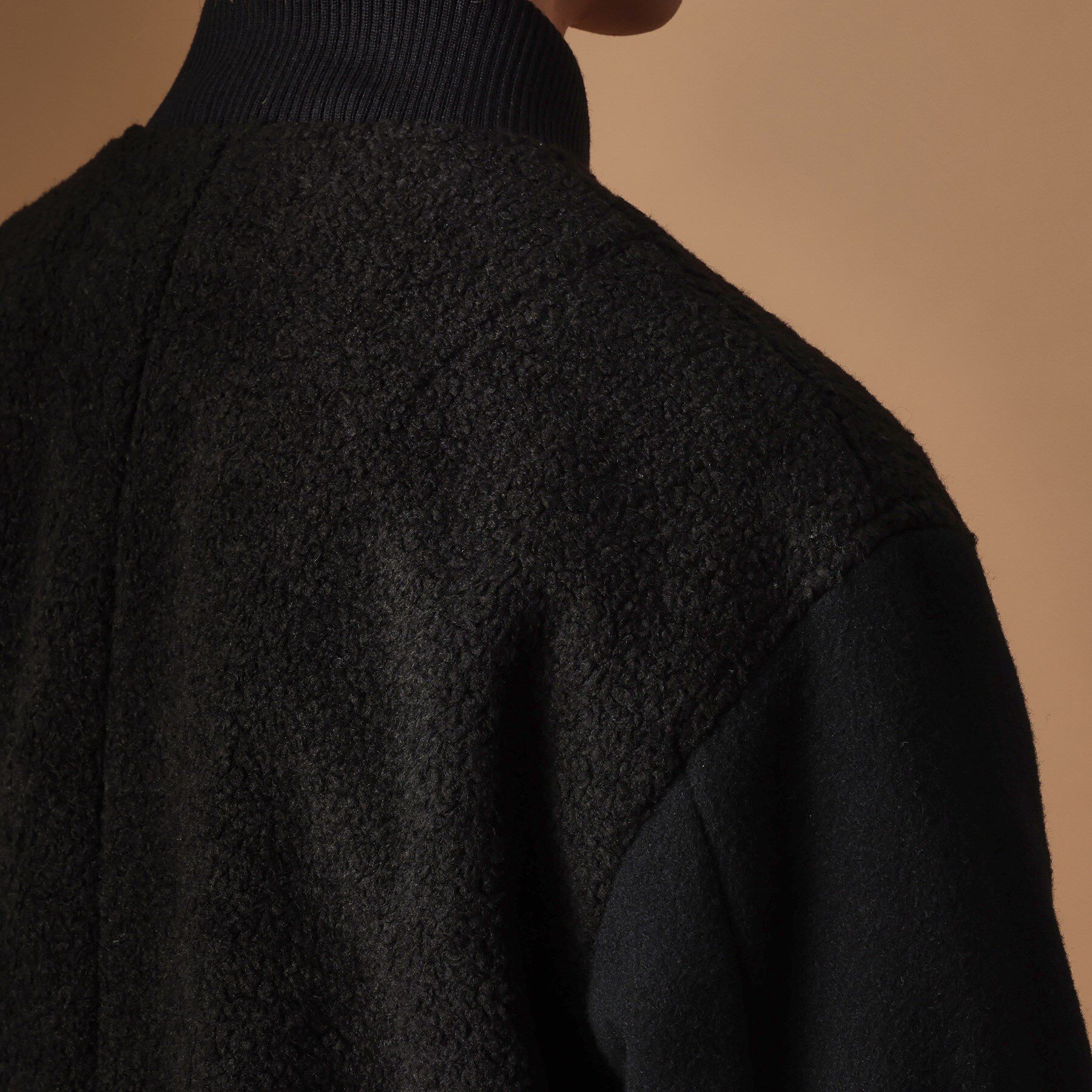 40CARATS&525「2重織りモッサボアパイル コンビブルゾン」|ブルゾン・スタジャン|