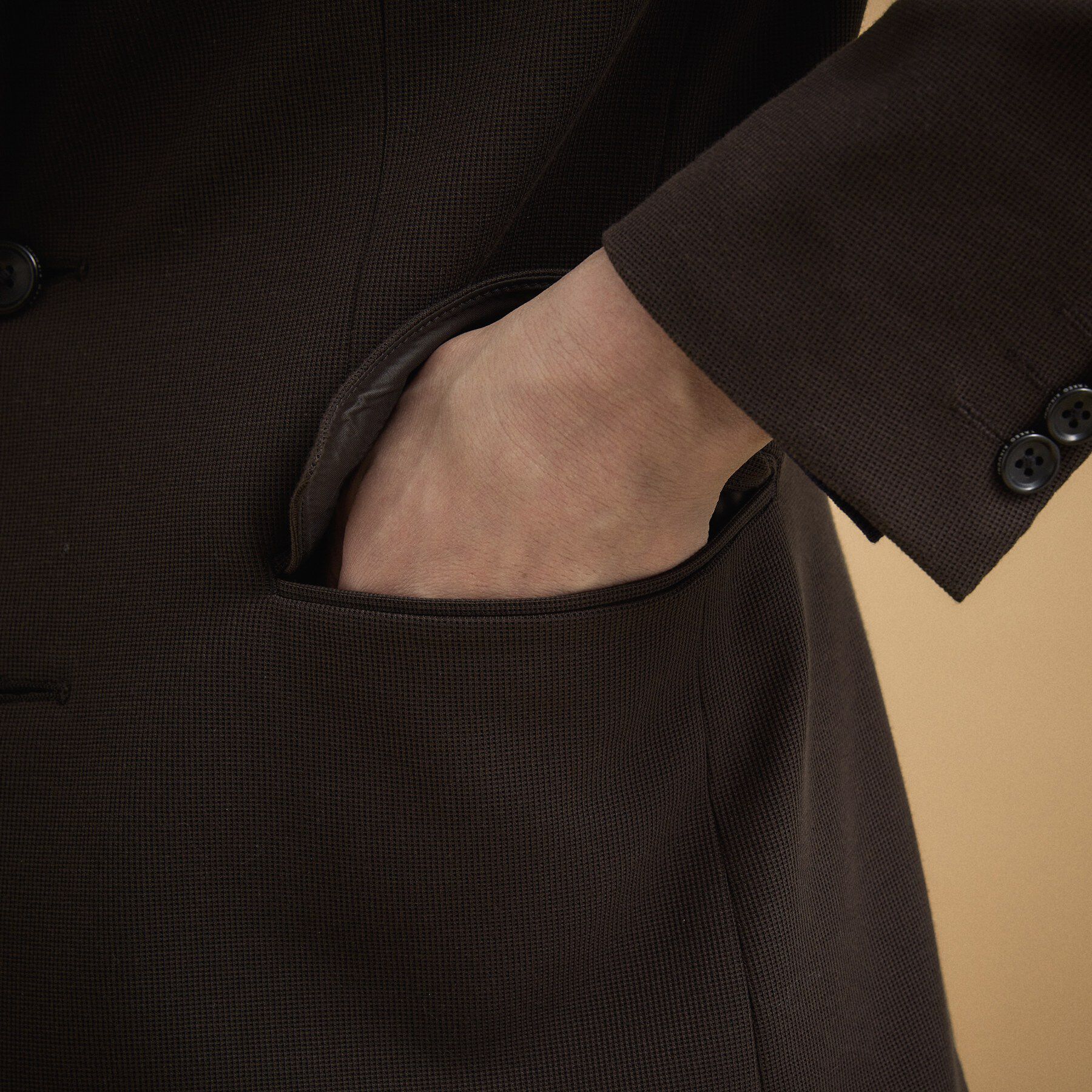 TAKEO KIKUCHI「パールニットジャージ ジャケット」|テーラードジャケット|