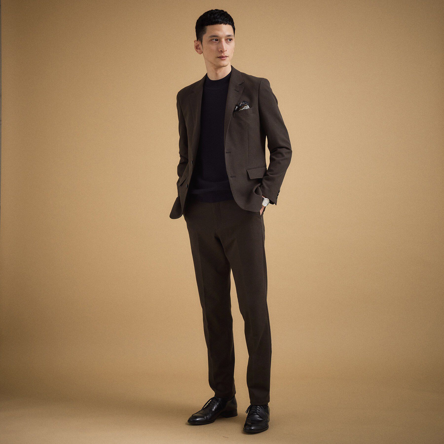 TAKEO KIKUCHI「パールニットジャージ ジャケット」|テーラードジャケット|