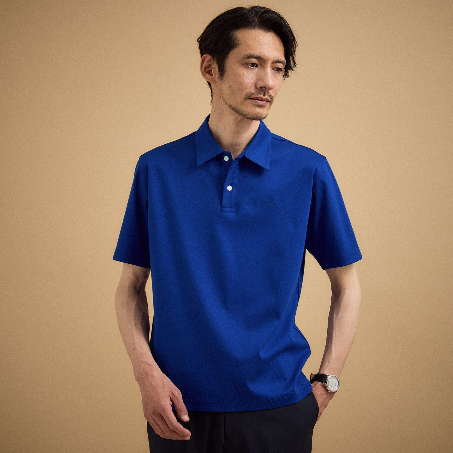 TAKEO KIKUCHI「アイスクリアコットン ワンポイント ポロシャツ」|ポロシャツ|