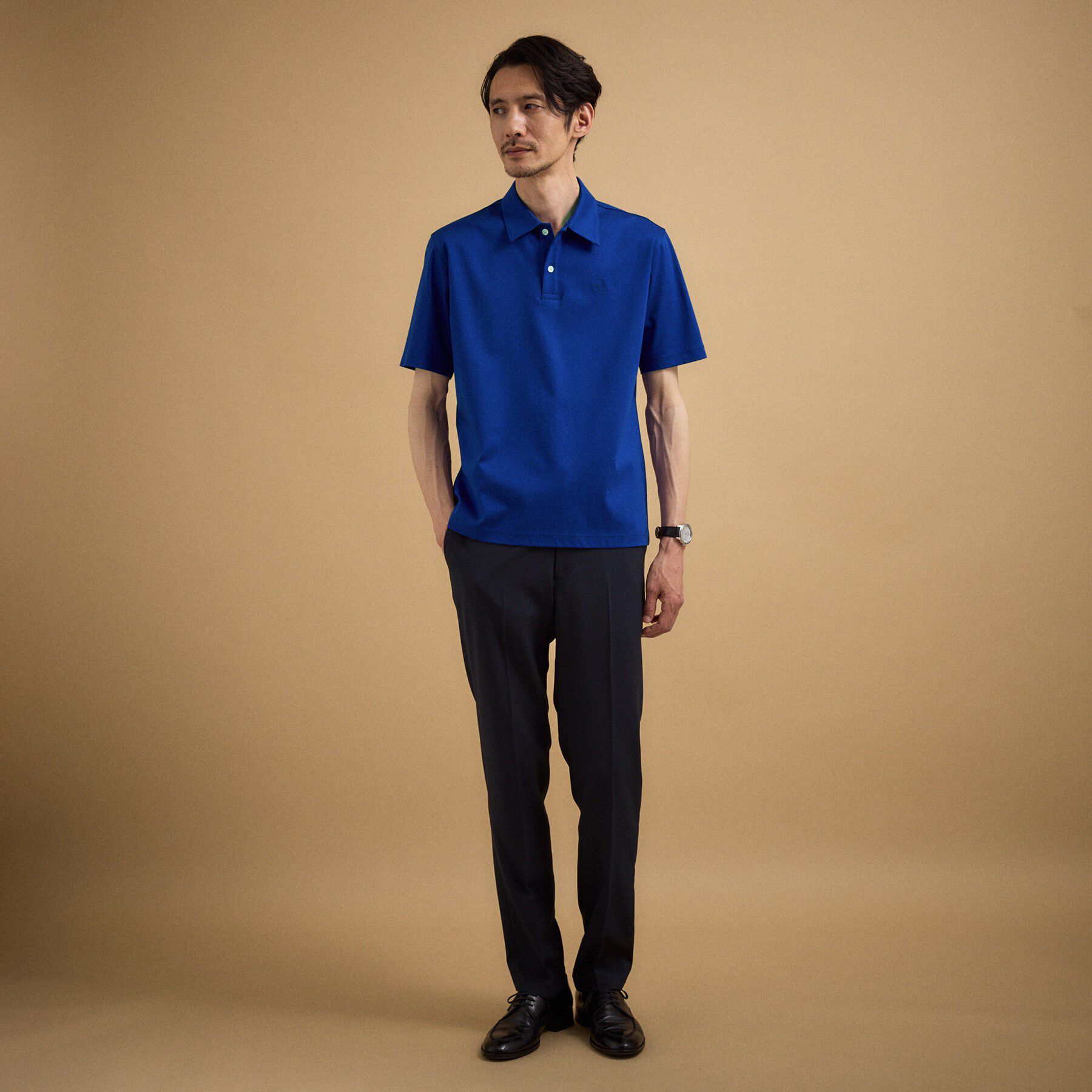 TAKEO KIKUCHI「アイスクリアコットン ワンポイント ポロシャツ」|ポロシャツ|