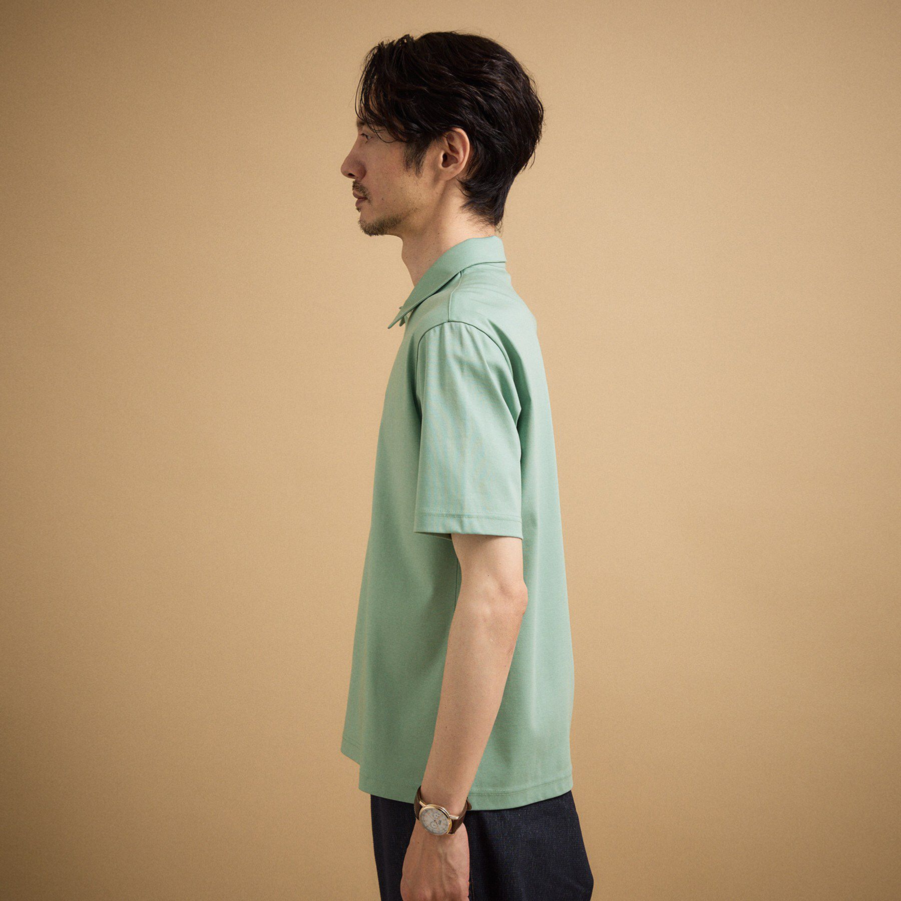 TAKEO KIKUCHI「アイスクリアコットン ワンポイント ポロシャツ」|ポロシャツ|