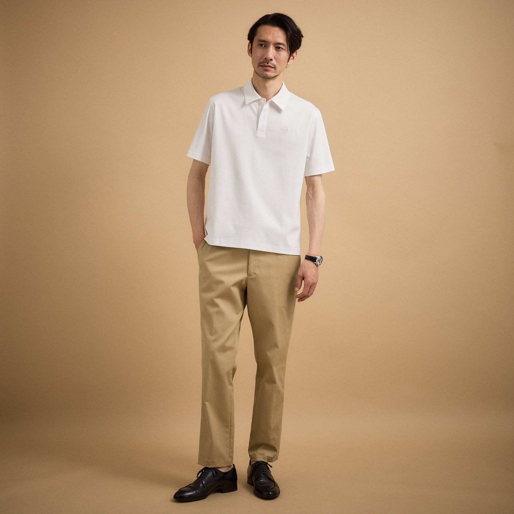TAKEO KIKUCHI「アイスクリアコットン ワンポイント ポロシャツ」|ポロシャツ|