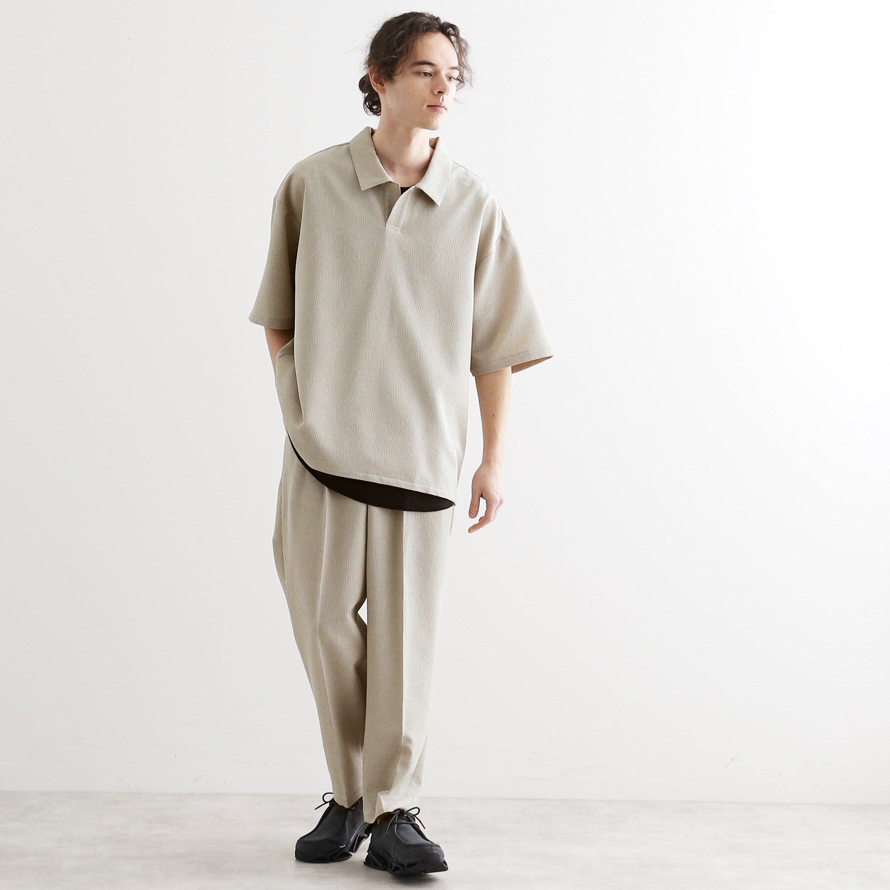 tk.TAKEO KIKUCHI「【セットアップ対応】テッククレープスキッパーシャツ」|シャツ・ブラウス|