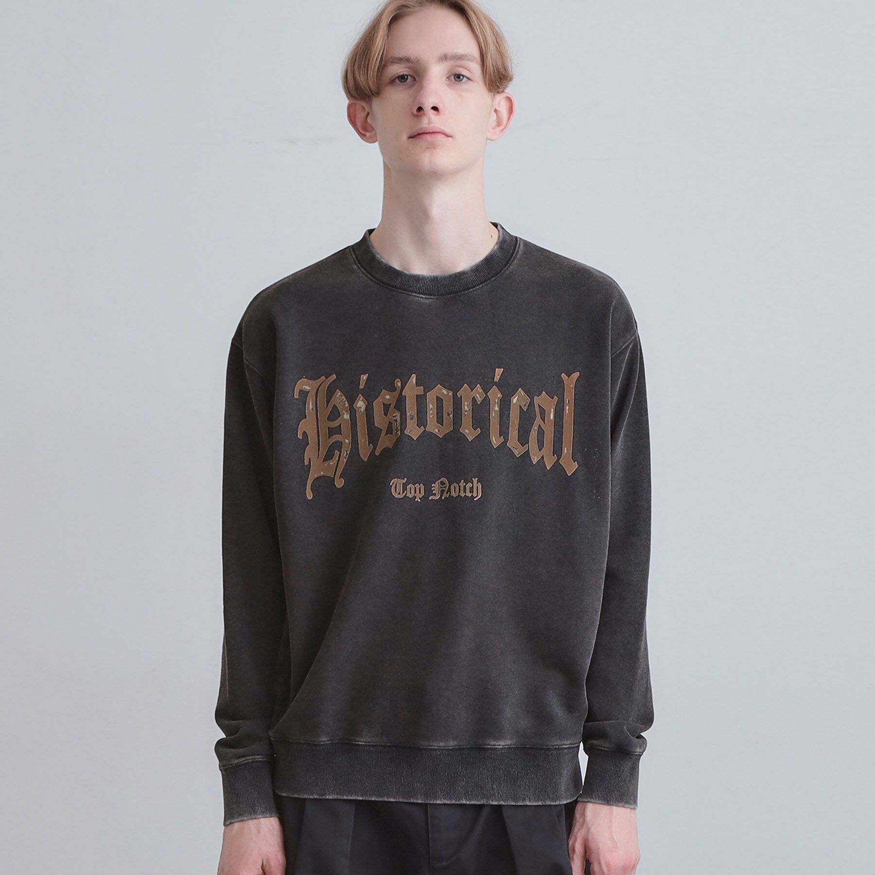 tk.TAKEO KIKUCHI「カレッジフロッキープリントスウェット」|パーカー|