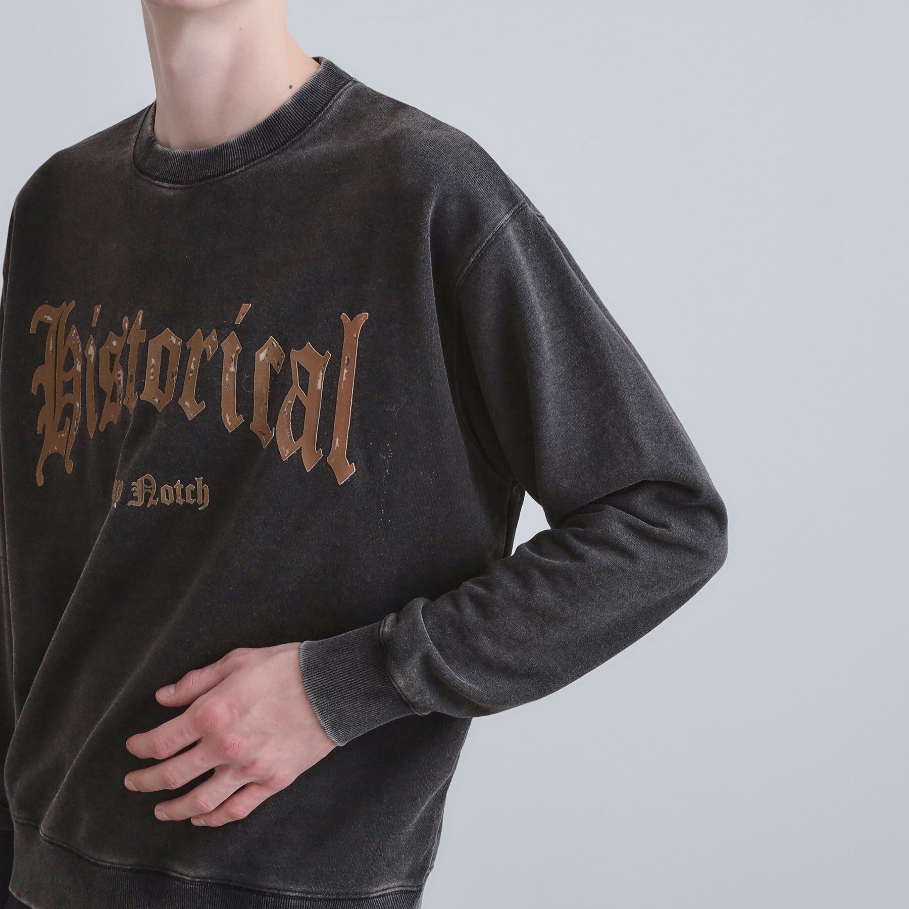 tk.TAKEO KIKUCHI「カレッジフロッキープリントスウェット」|パーカー|