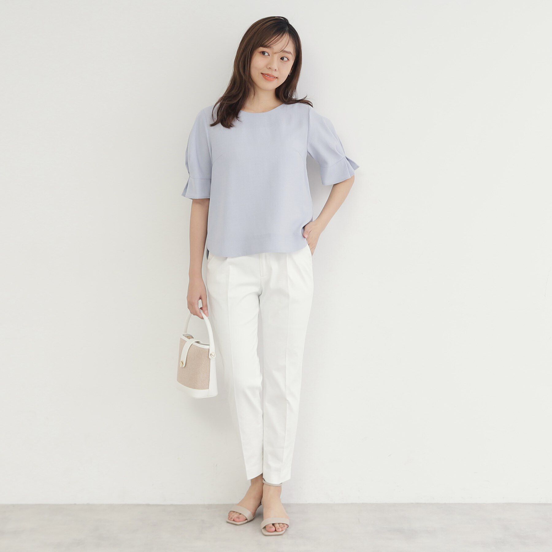 index「《新色追加》タックスリーブブラウス【洗濯機洗い可/吸水速乾/防シワ/抗ピル】」|シャツ・ブラウス|