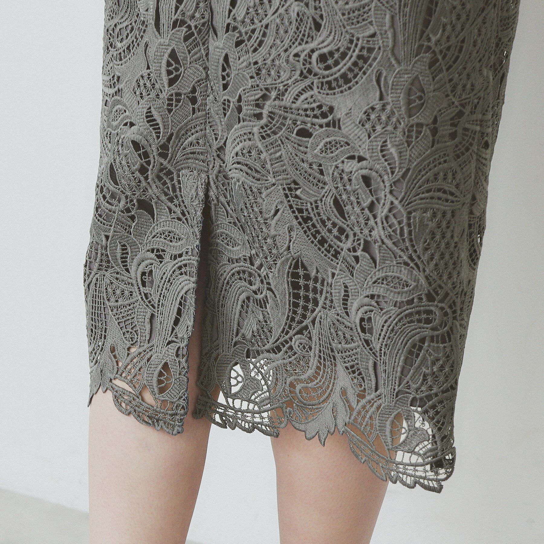 index「《XS-LLサイズ》フラワーレースタイトスカート【洗濯機洗い可】」|スカート|