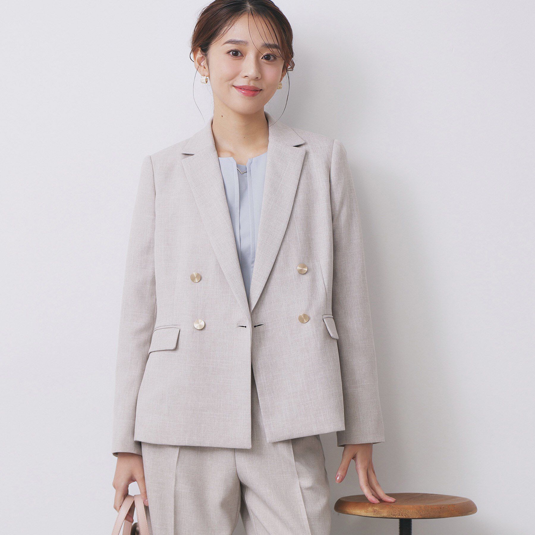 index「《Oggi掲載》ダブルブレストテーラードジャケット/セットアップ対応可【洗える】」|テーラードジャケット|