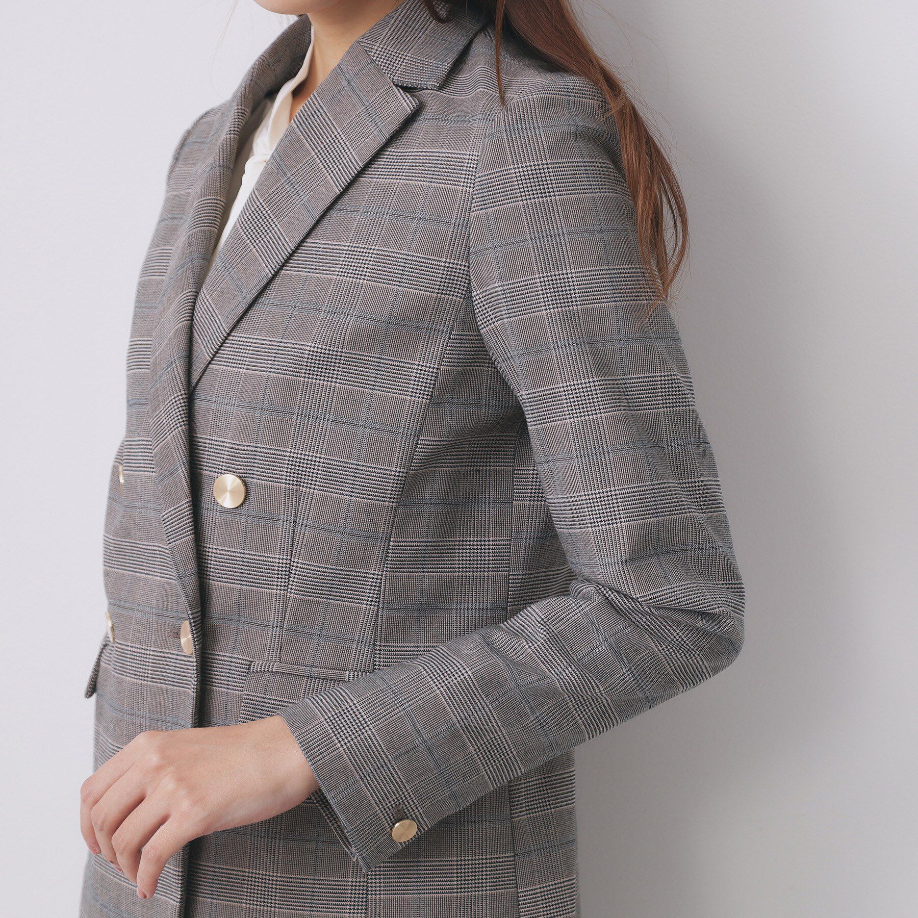 index「《Oggi掲載》ダブルブレストテーラードジャケット/セットアップ対応可【洗える】」|テーラードジャケット|