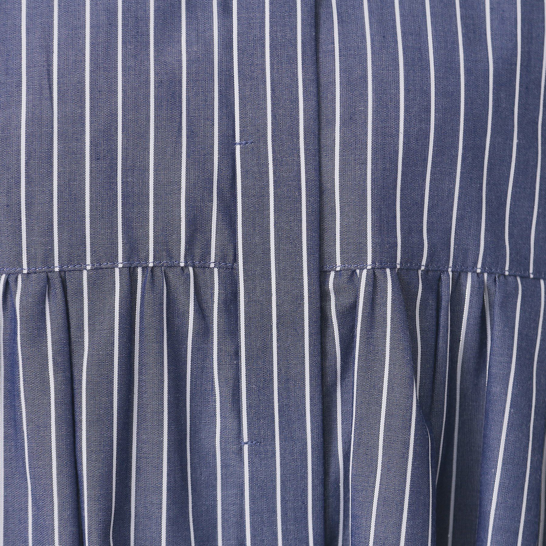 index「ラメストライプ衿付きペプラムブラウス【洗濯機OK/イージーアイロン/防シワ】《6col》」|シャツ・ブラウス|