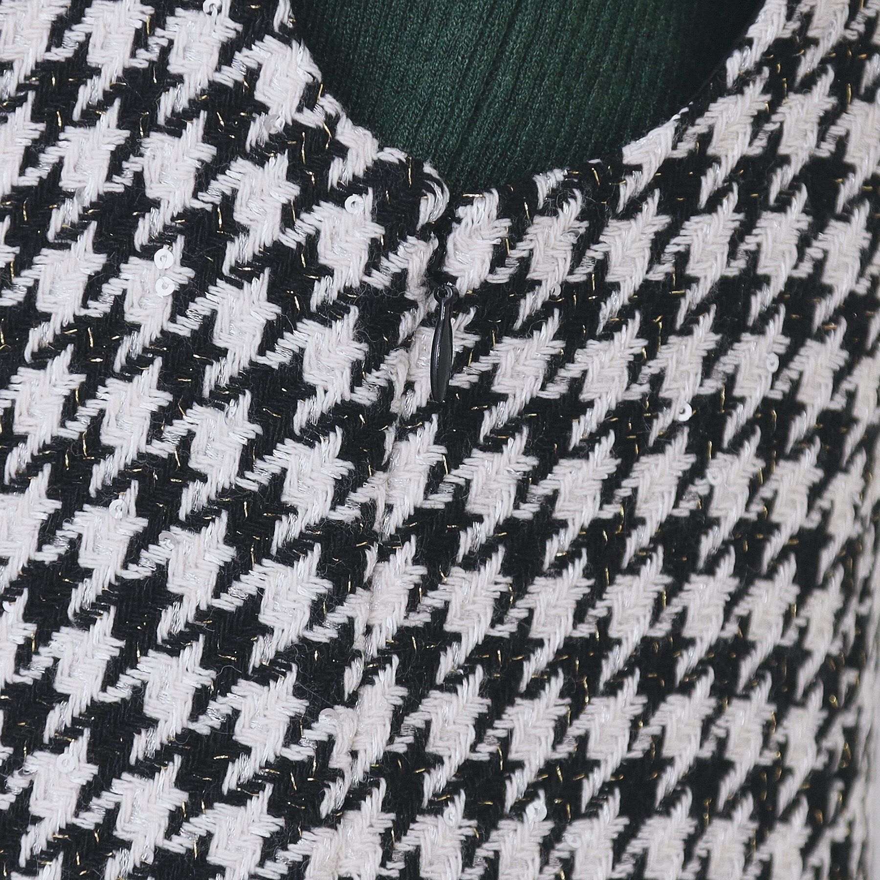 index「ラメスパンコール千鳥柄ジャンスカ【洗濯機OK/イージーアイロン】」|ワンピース|