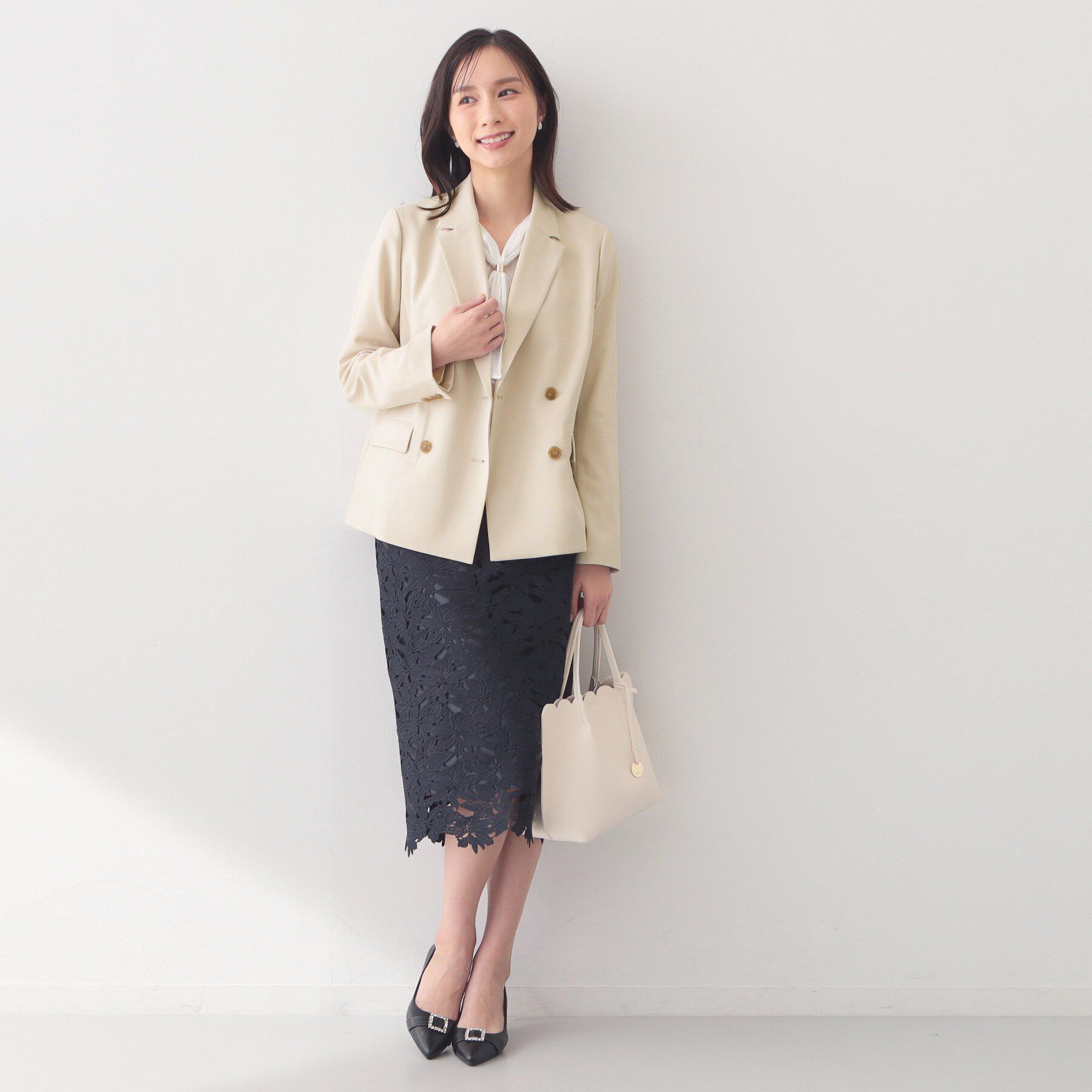 index「ダブルブレストジャケット/セットアップ対応可【洗える/接触冷感/吸水速乾/防シワ/ストレッチ】」|テーラードジャケット|