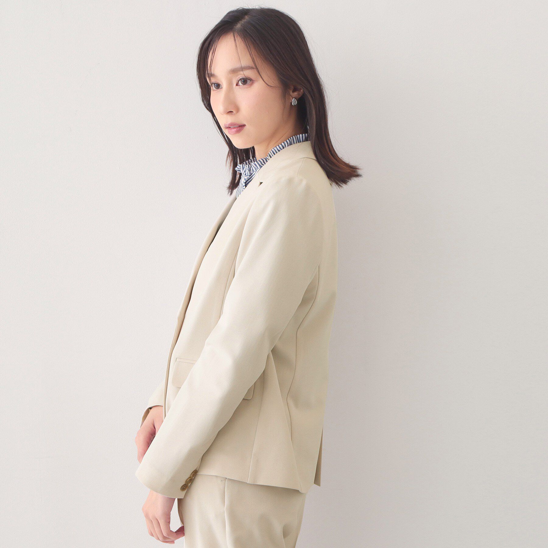 index「ダブルブレストジャケット/セットアップ対応可【洗える/接触冷感/吸水速乾/防シワ/ストレッチ】」|テーラードジャケット|