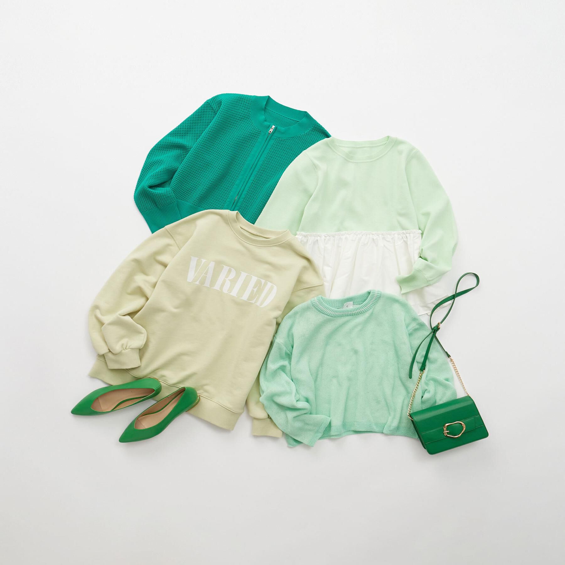 OPAQUE.CLIP「ラメライン配色使いリラクシーニット【洗濯機洗い可】」|ニット・セーター|