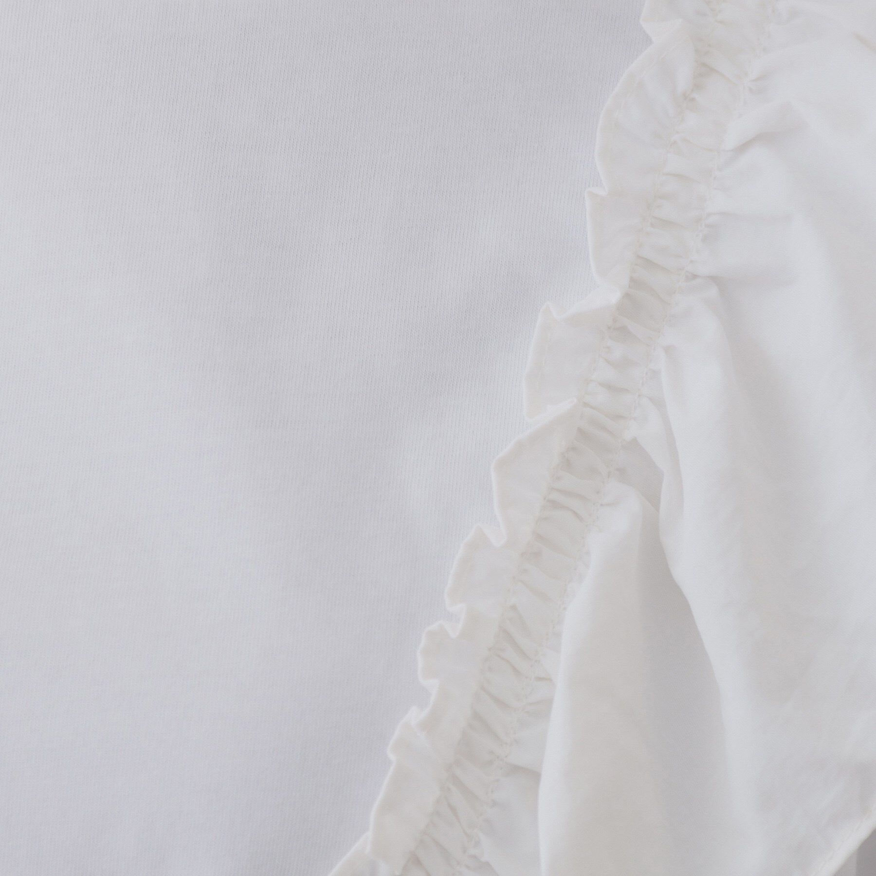 OPAQUE.CLIP「フリルドッキングカットソー【洗濯機洗い可】」|Tシャツ・カットソー|