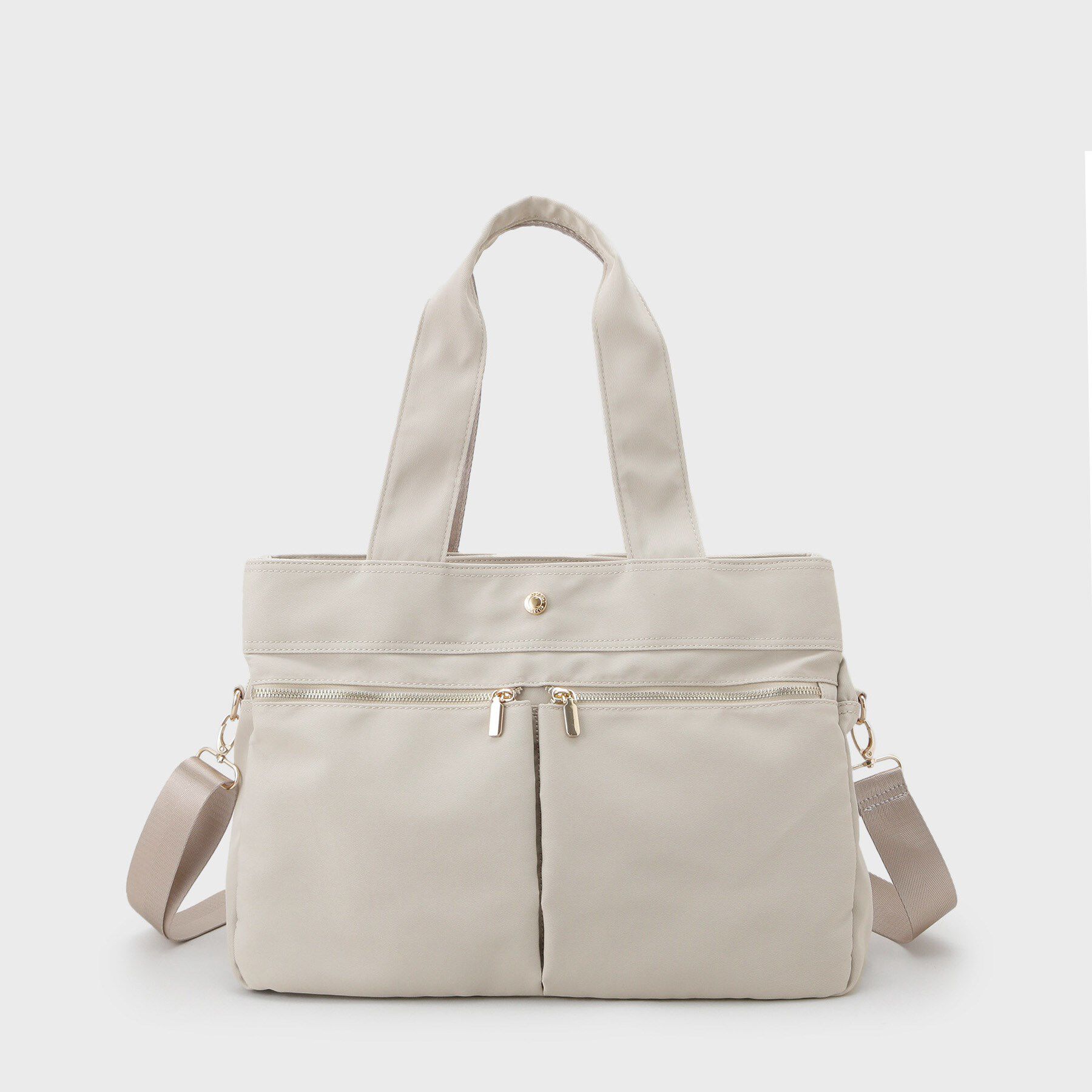 OPAQUE.CLIP「【撥水加工/2WAY/多ポケット】ツイルビッグサイズトートバッグ」|トートバッグ|