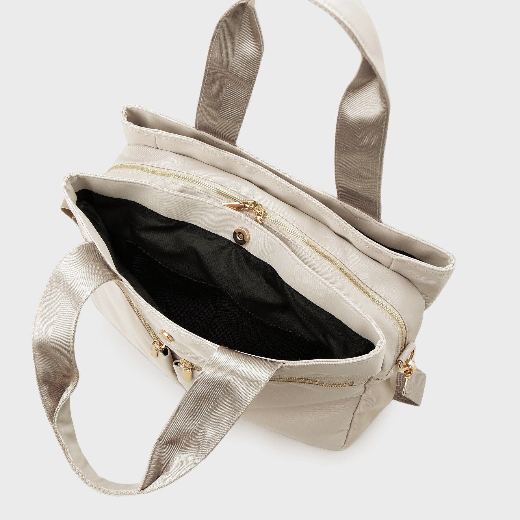 OPAQUE.CLIP「【撥水加工/2WAY/多ポケット】ツイルビッグサイズトートバッグ」|トートバッグ|