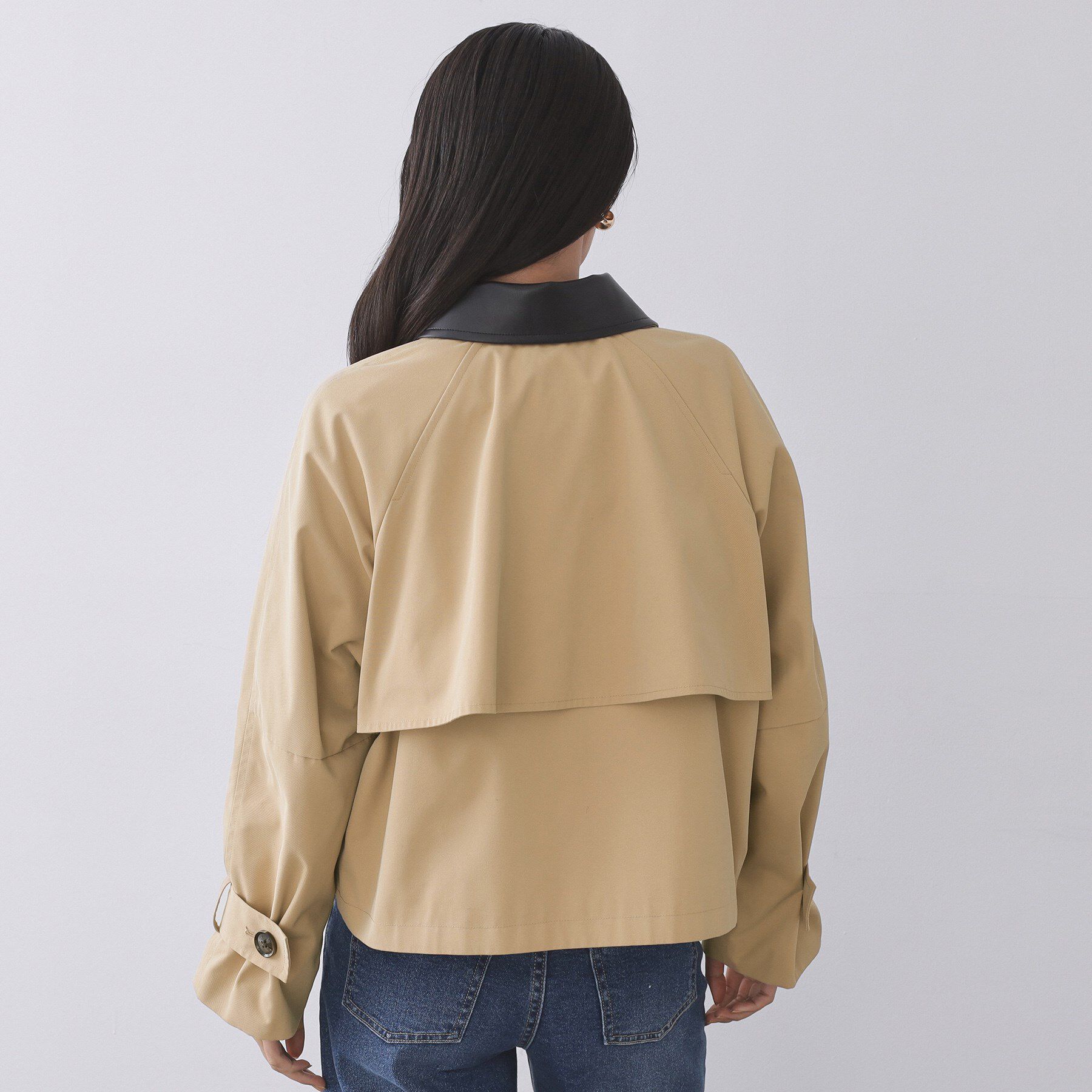 OPAQUE.CLIP「ショートトレンチコート【洗える】」|トレンチコート|