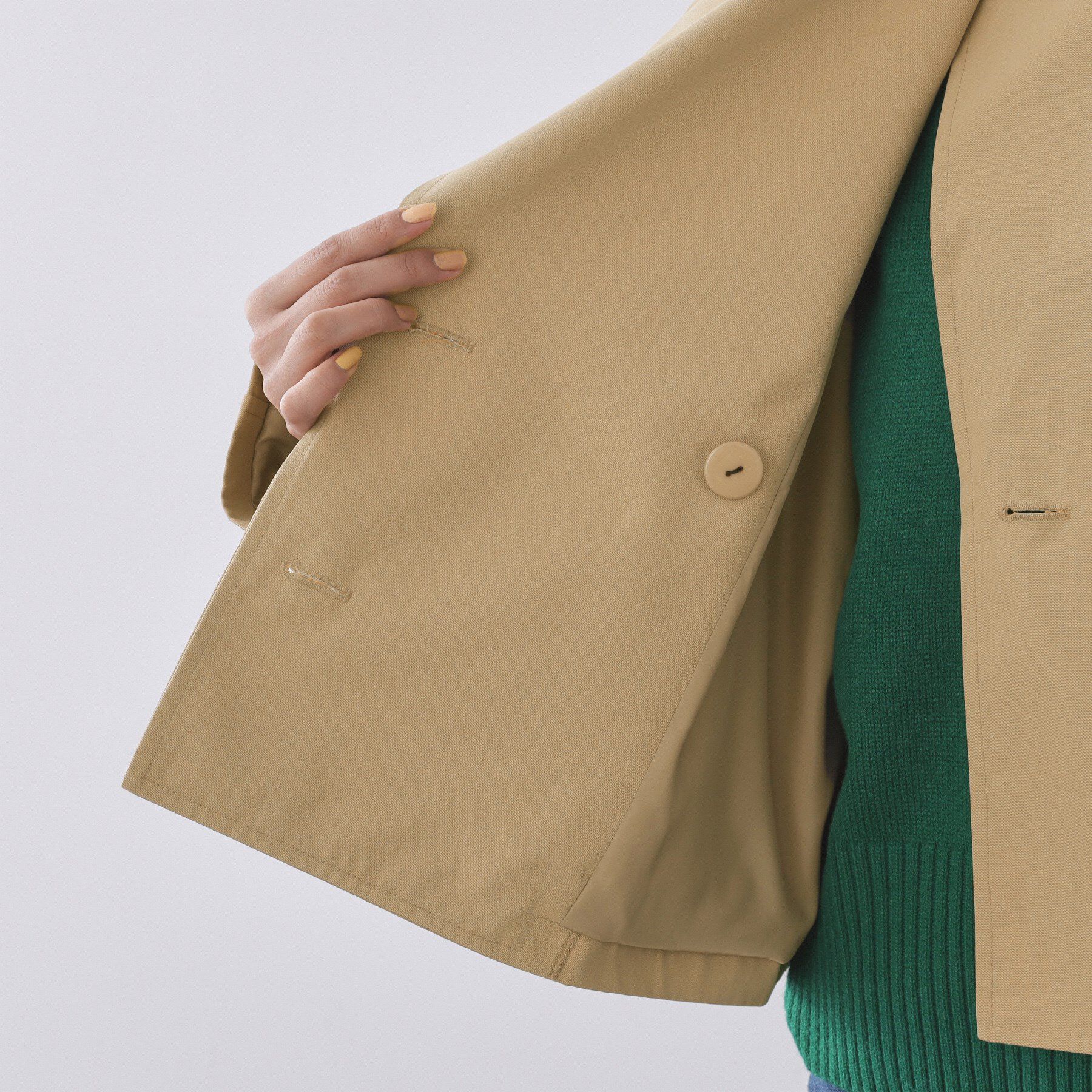 OPAQUE.CLIP「ショートトレンチコート【洗える】」|トレンチコート|