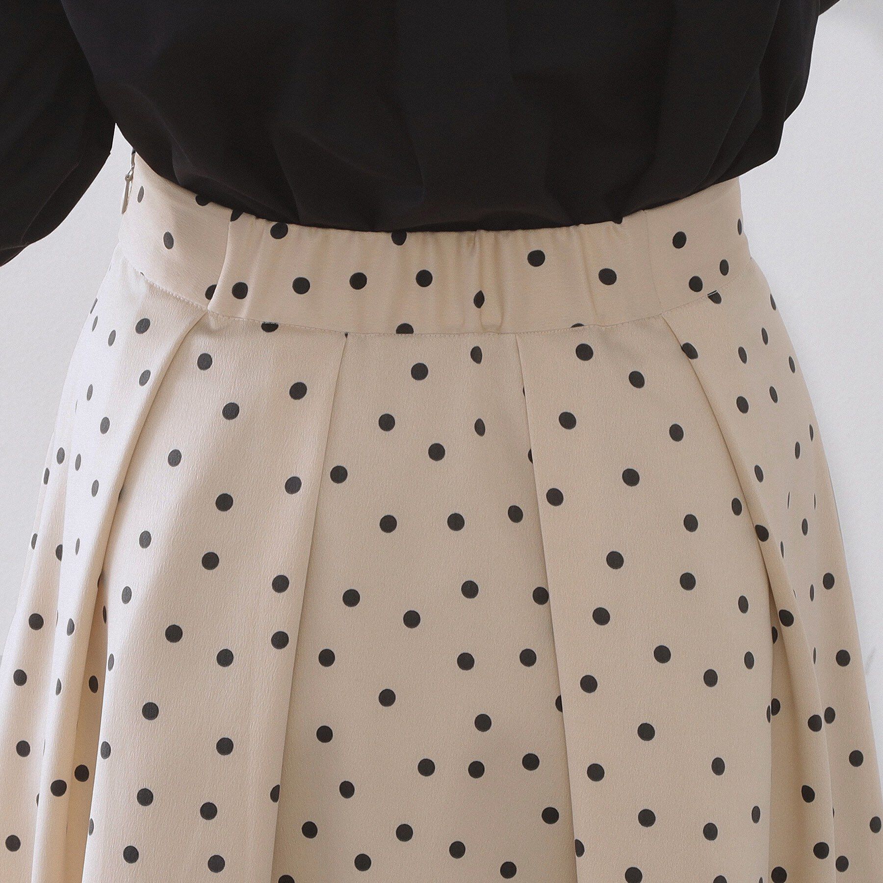 OPAQUE.CLIP「カラードットフレアスカート【洗濯機OK】」|スカート|